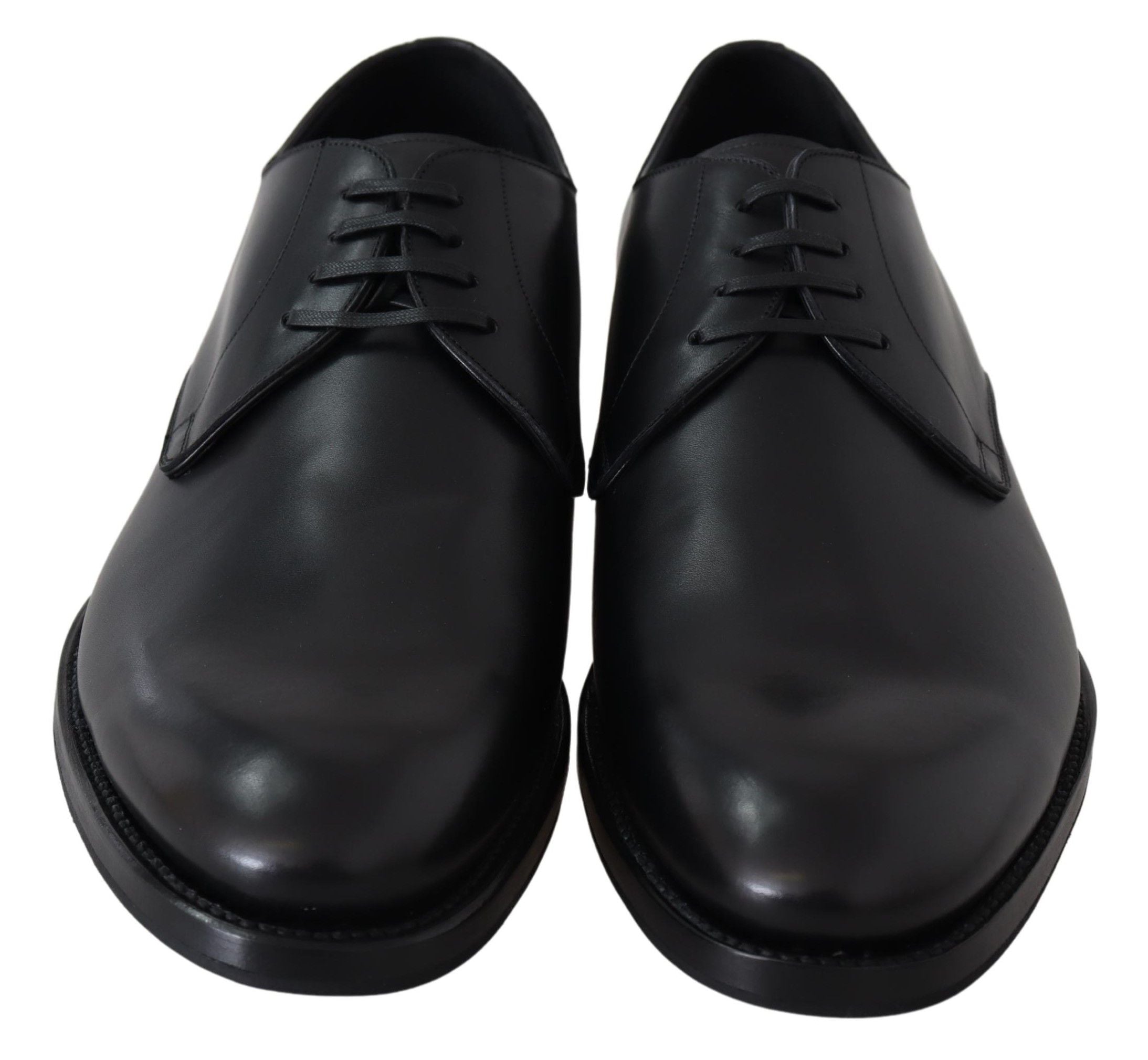 Dolce & Gabbana Black Leather Sartoria Handmade Shoes-3