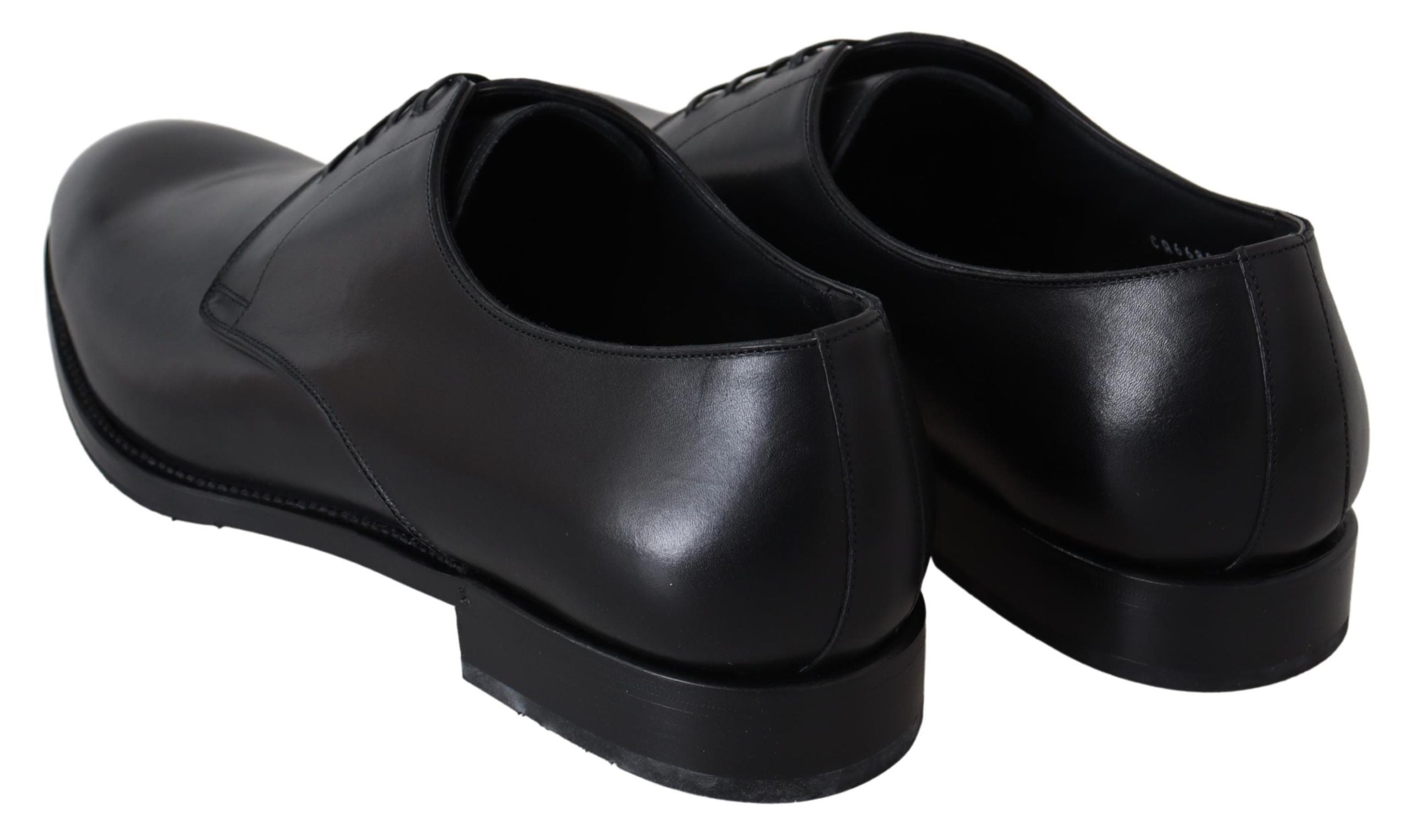Dolce & Gabbana Black Leather Sartoria Handmade Shoes-5