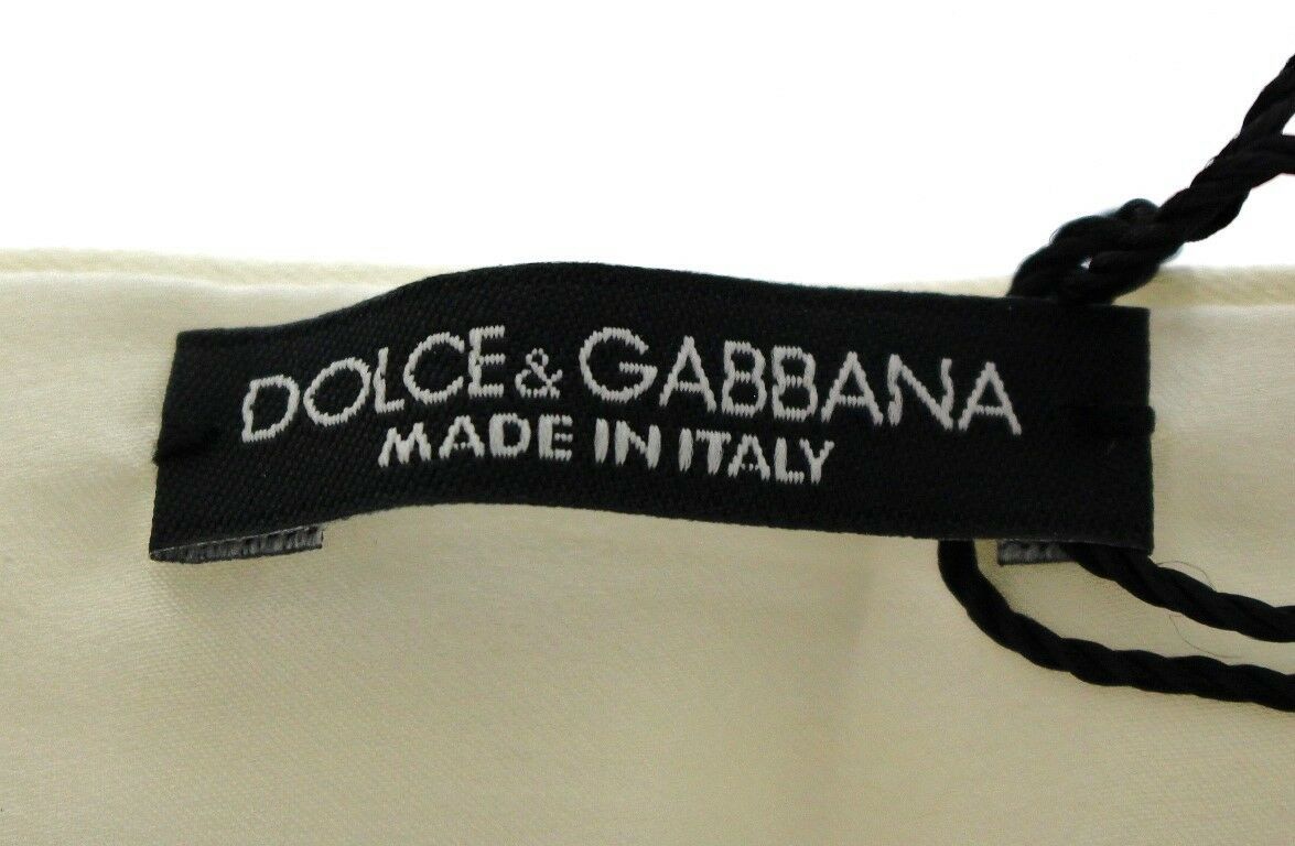 Cinturón fajín de seda blanca con cintura de Dolce & Gabbana-4