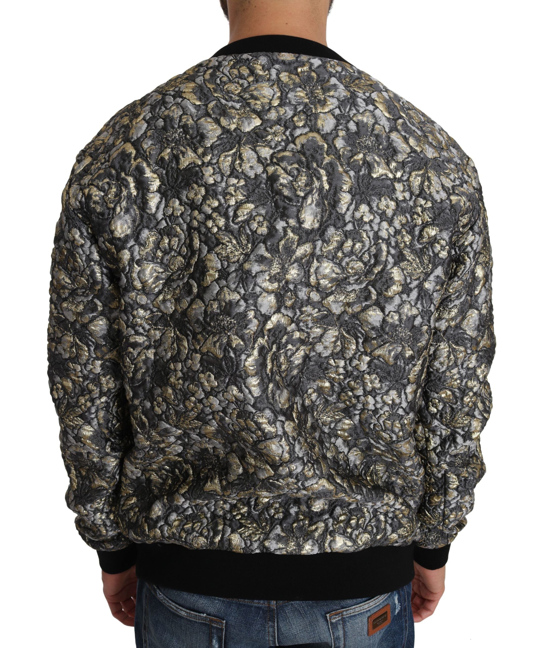 Dolce & Gabbana Multicolored SAMBA Jacquard Sweater with Palm Tree Pattern-3