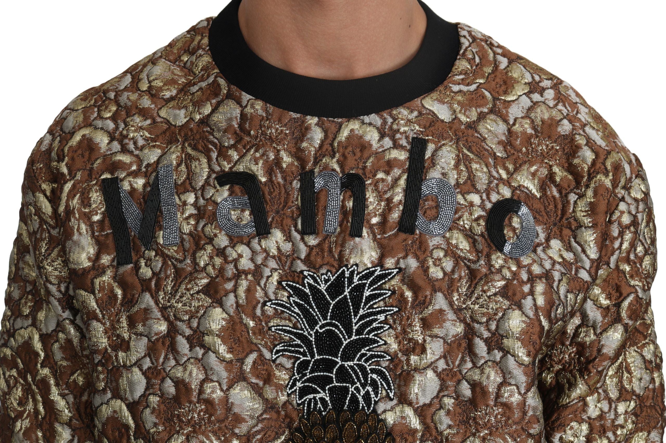 Dolce & Gabbana Multicolor MAMBO Jacquard-Ananas-Pullover-3
