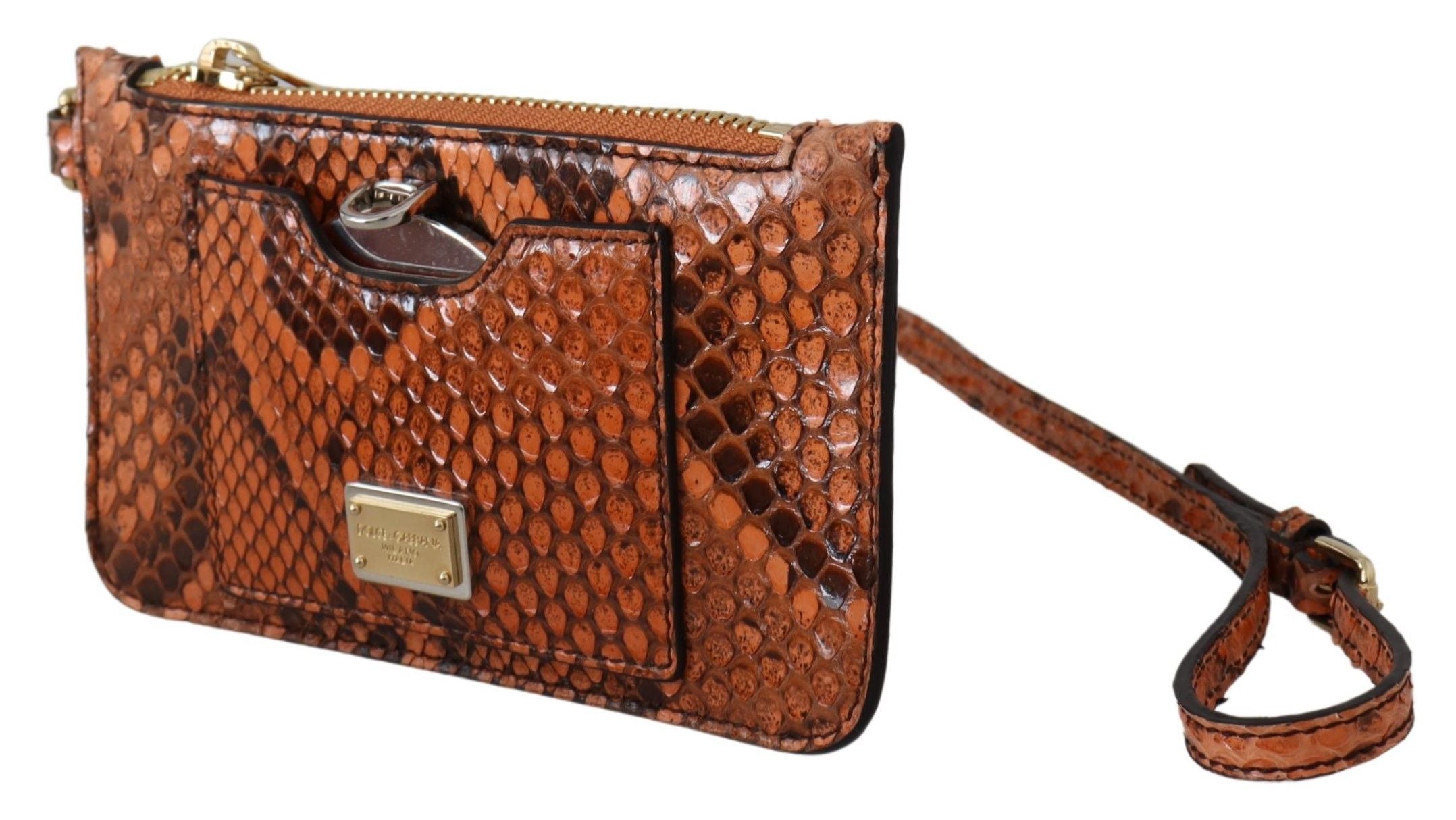 Dolce & Gabbana Brown Leather Wallet Mirror AGNESE Wallet-2