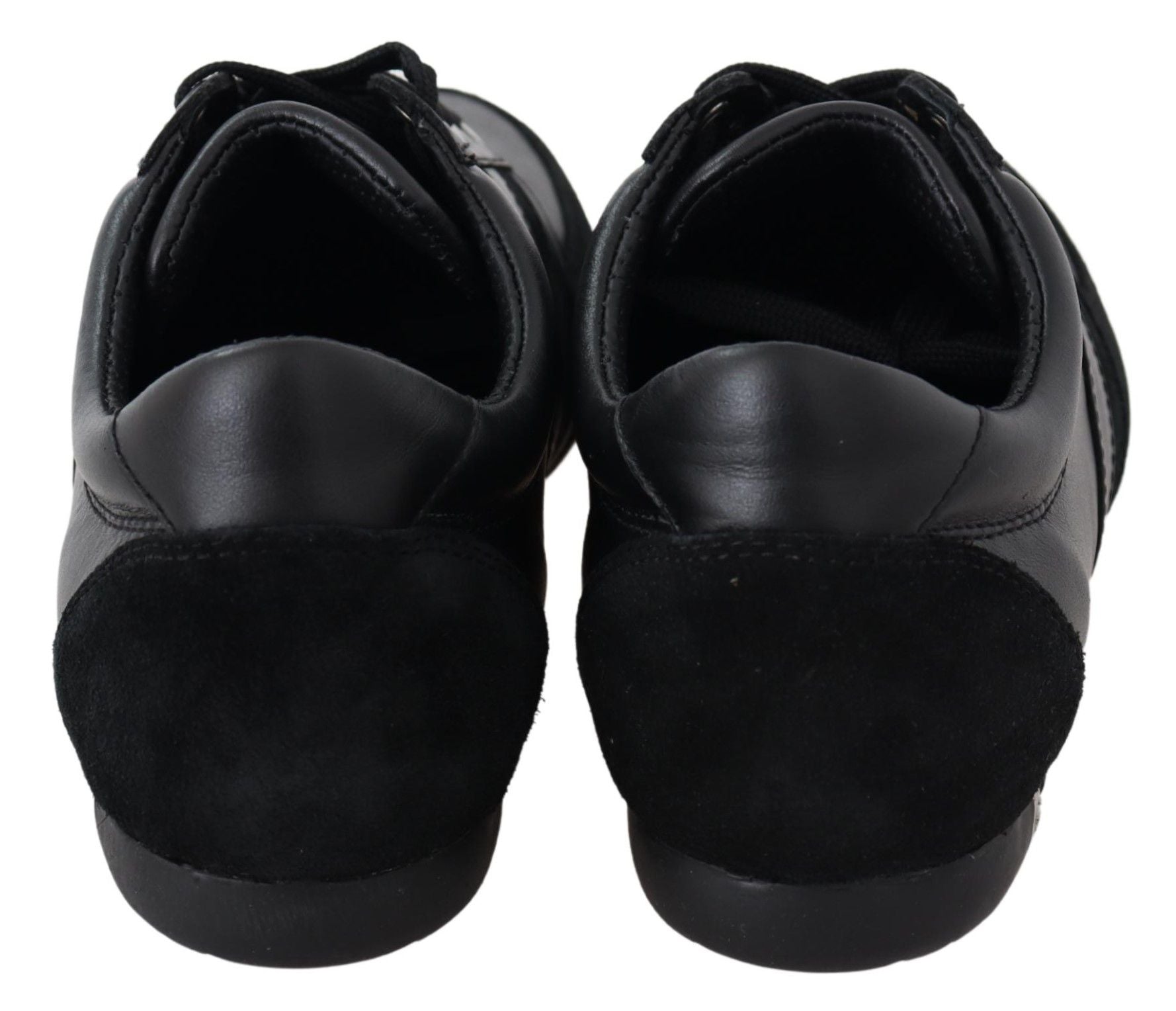 Dolce & Gabbana Black Logo Leather Casual Sneakers Shoes-7