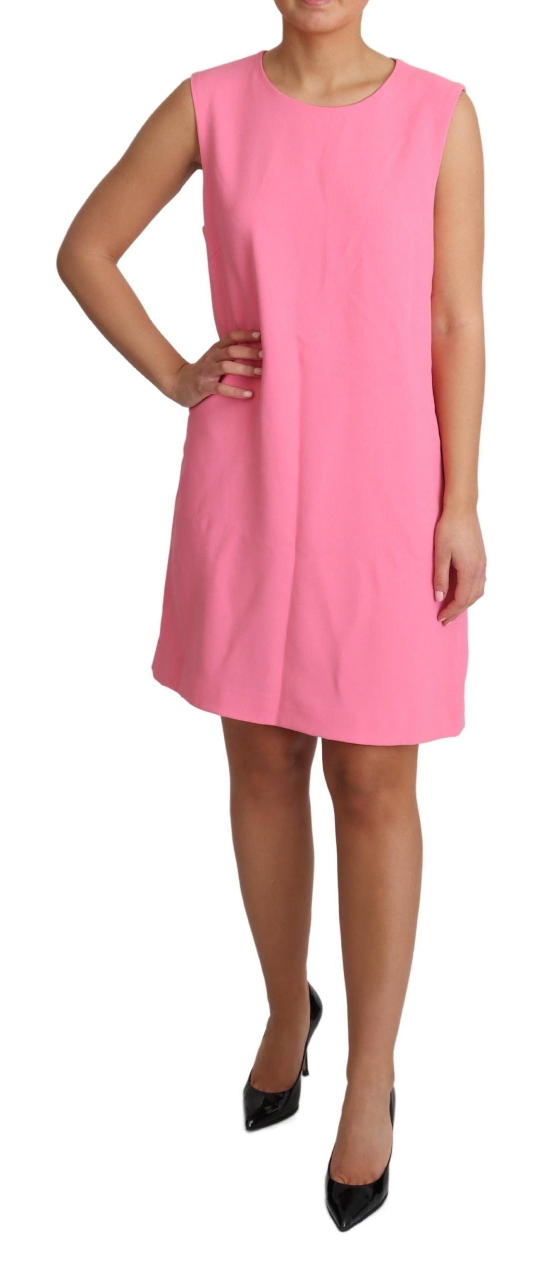 Dolce & Gabbana pink sleeveless, knee-length shift dress-2