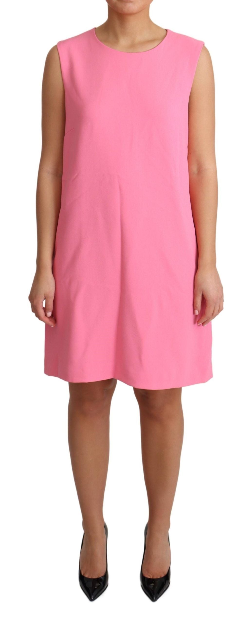 Dolce & Gabbana pink sleeveless, knee-length shift dress-1