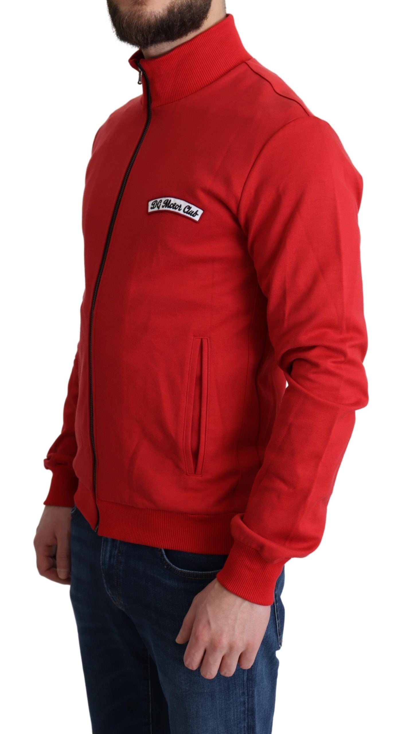 Dolce & Gabbana Rote DG Motor Club Strickjacke mit Reißverschluss-2