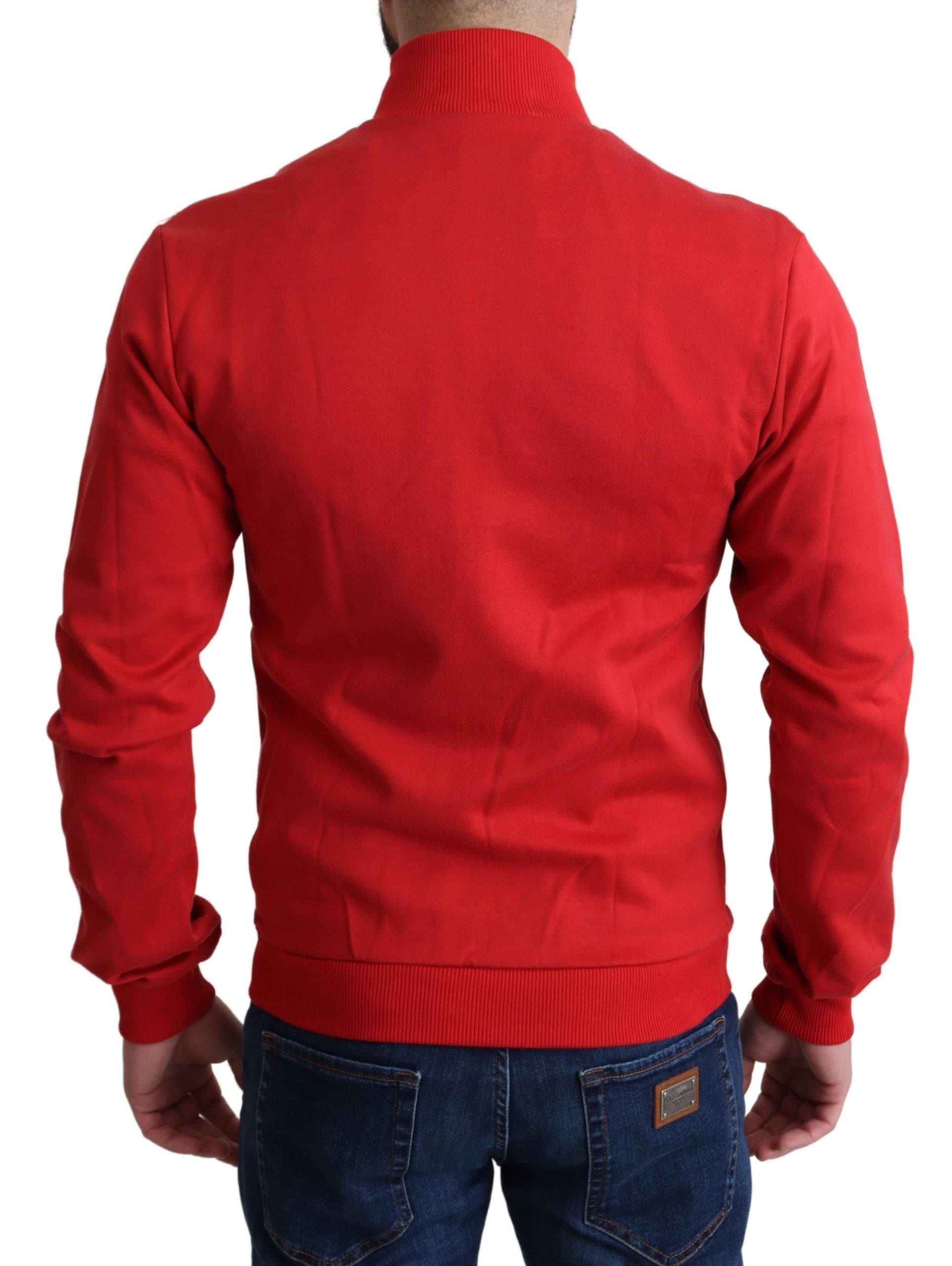 Dolce & Gabbana Rote DG Motor Club Strickjacke mit Reißverschluss-3