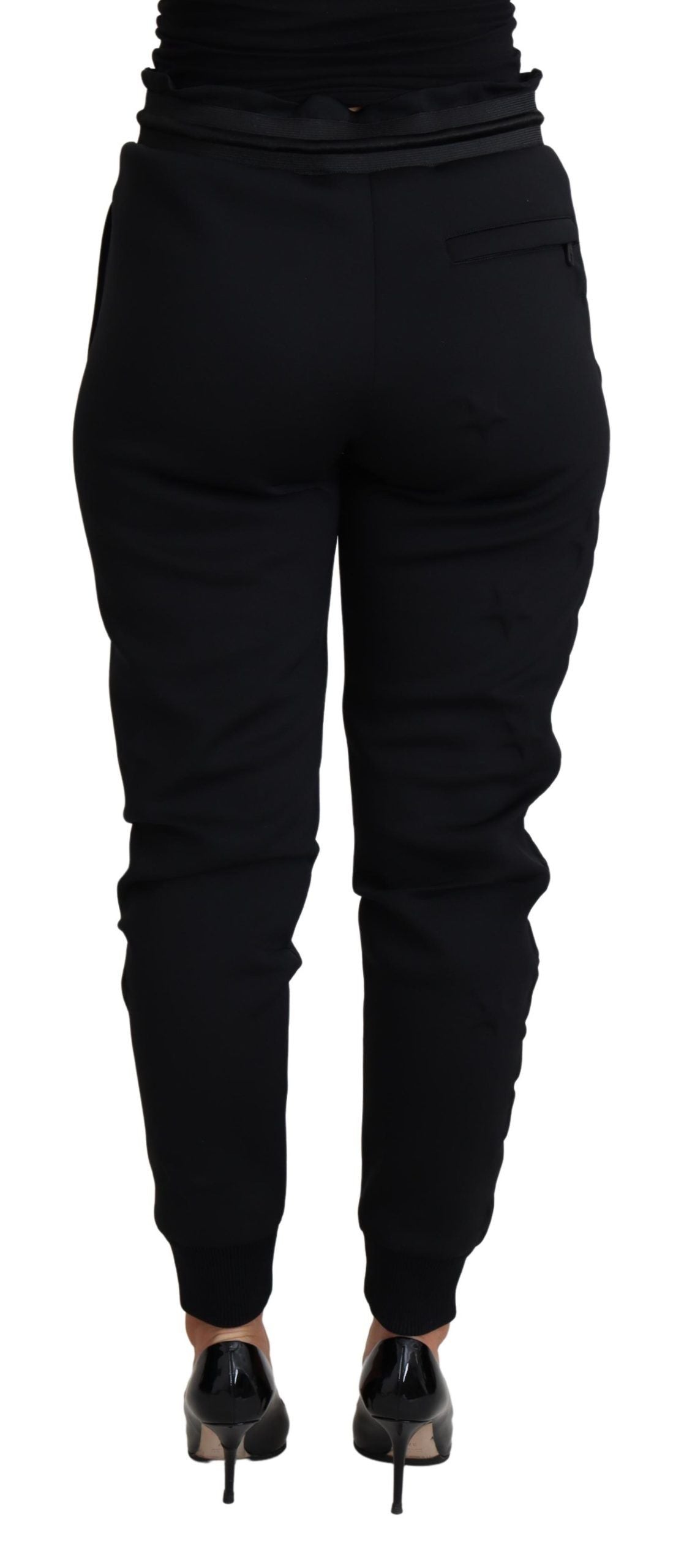 Pantalones deportivos negros de poliéster y neopreno de Dolce & Gabbana-3