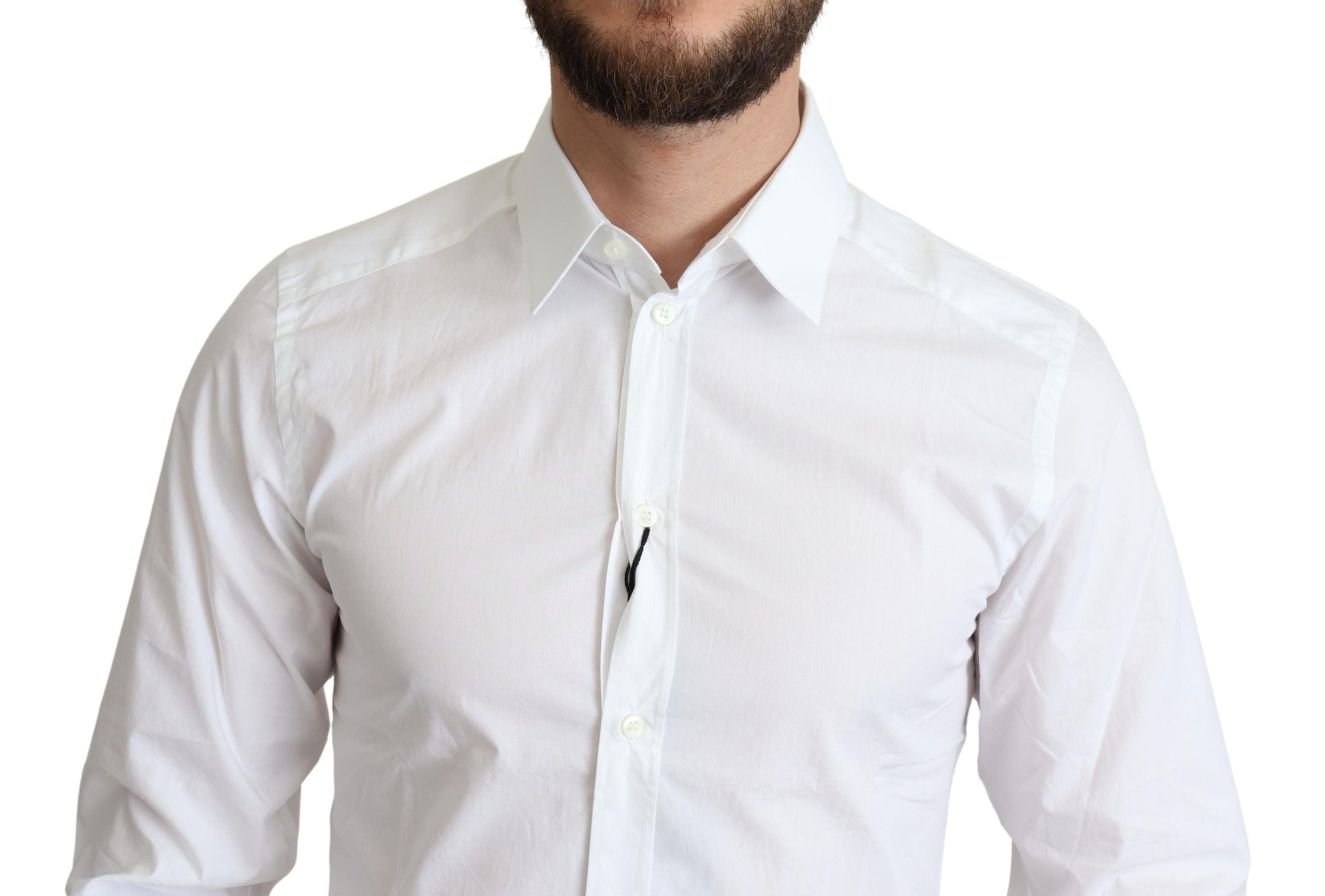 Dolce & Gabbana White Shirt in Pure Cotton for Men-4