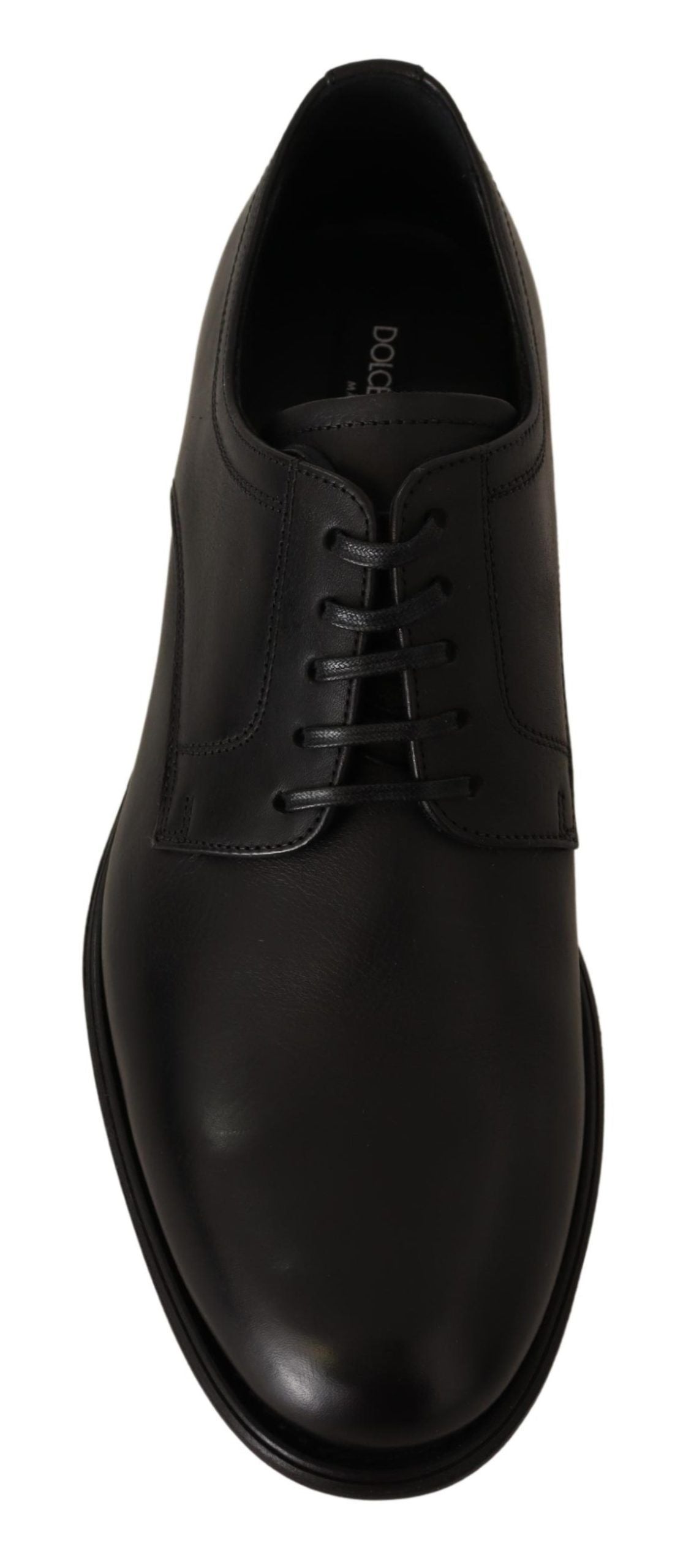 Dolce & Gabbana Black Leather Lace-Up Shoes for Men, Formal Derby-7