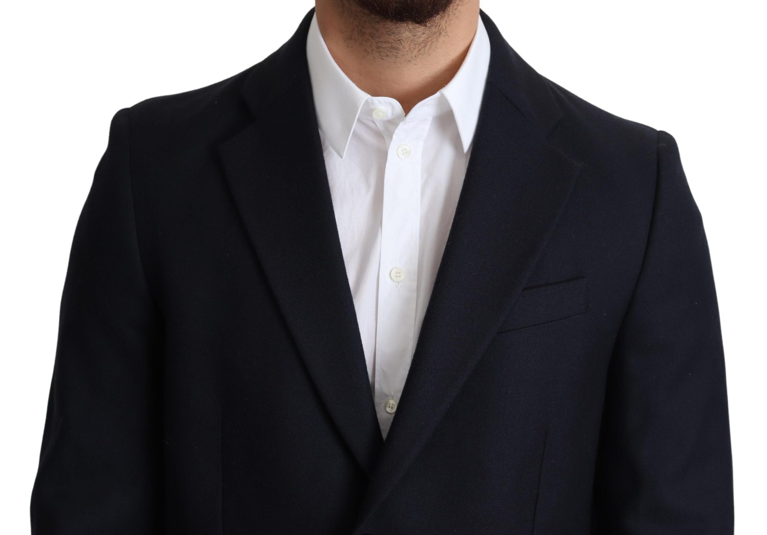 Dolce & Gabbana dark blue wool single-breasted jacket-4