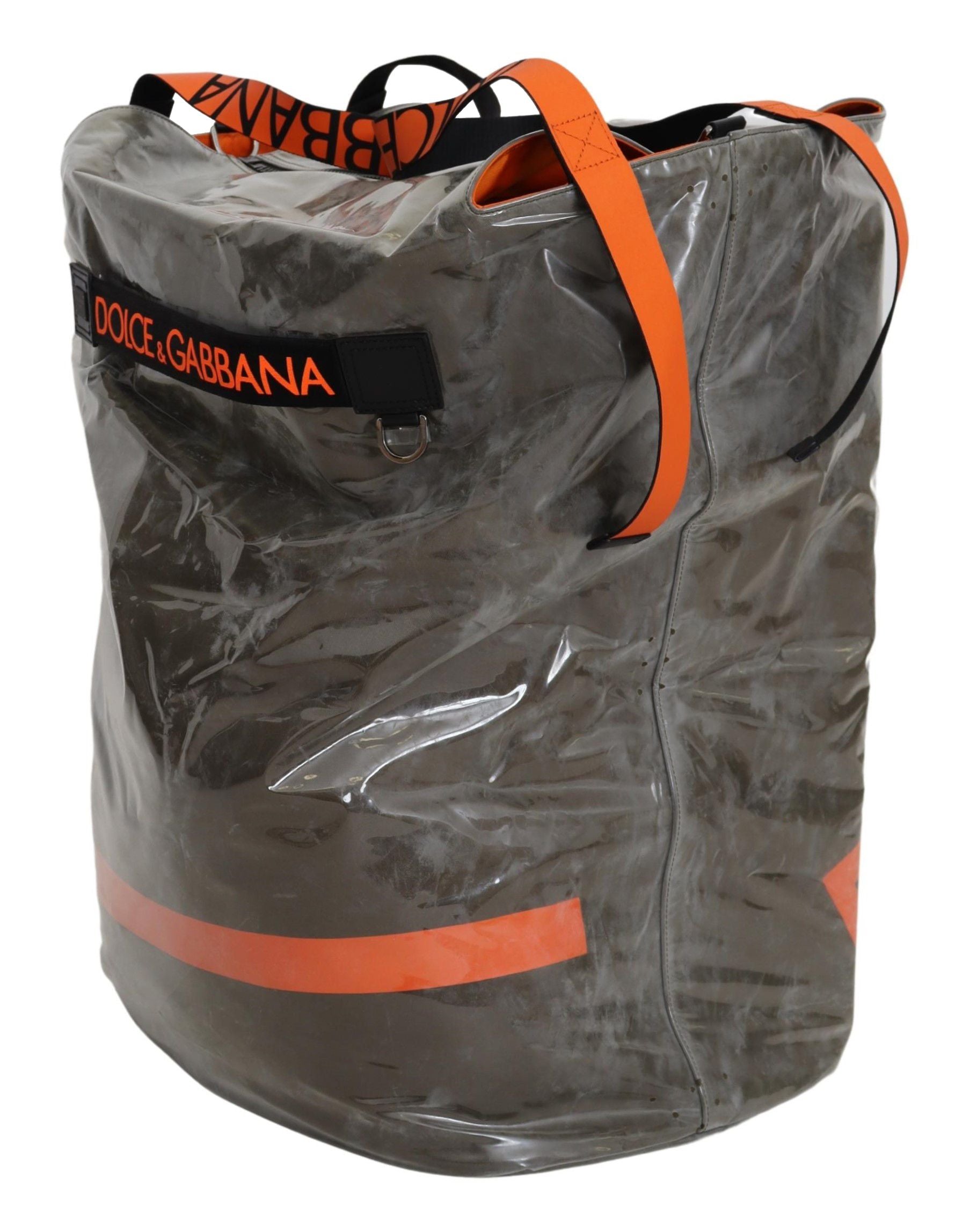 Dolce & Gabbana Cotton Men Large Fabric Green Shopping Tote Bag-2