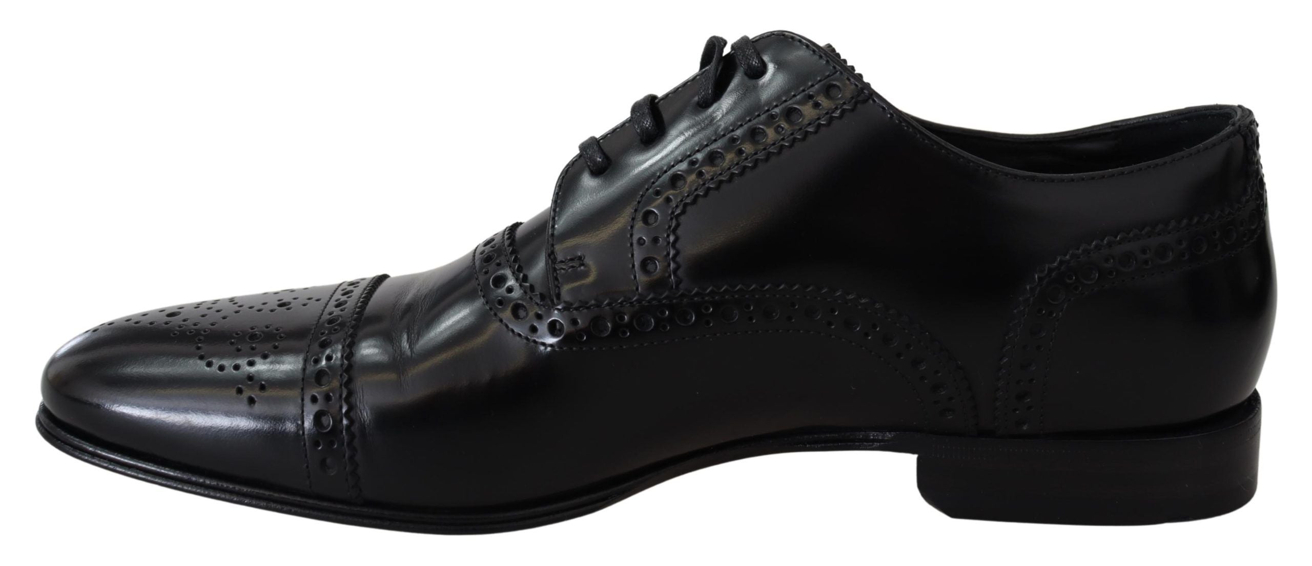 Mocasines Derby formales de cuero negro para hombre de Dolce & Gabbana-3