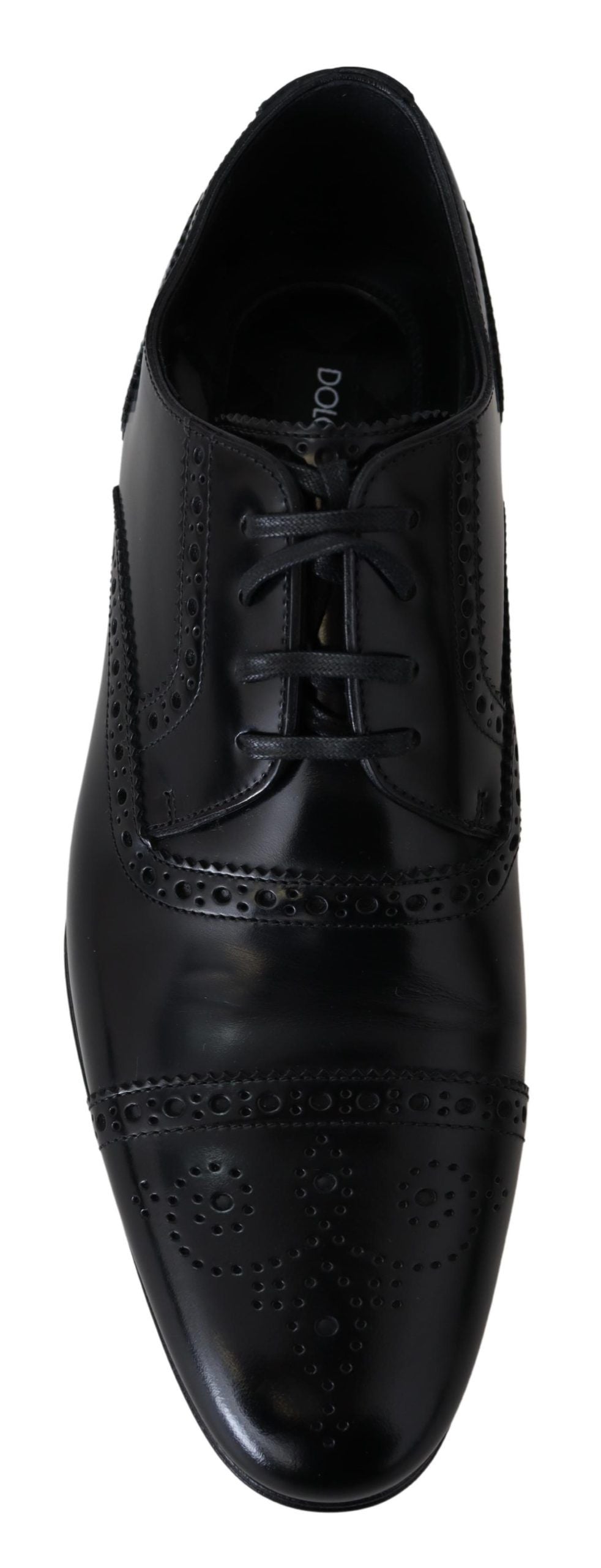 Mocasines Derby formales de cuero negro para hombre de Dolce & Gabbana-5