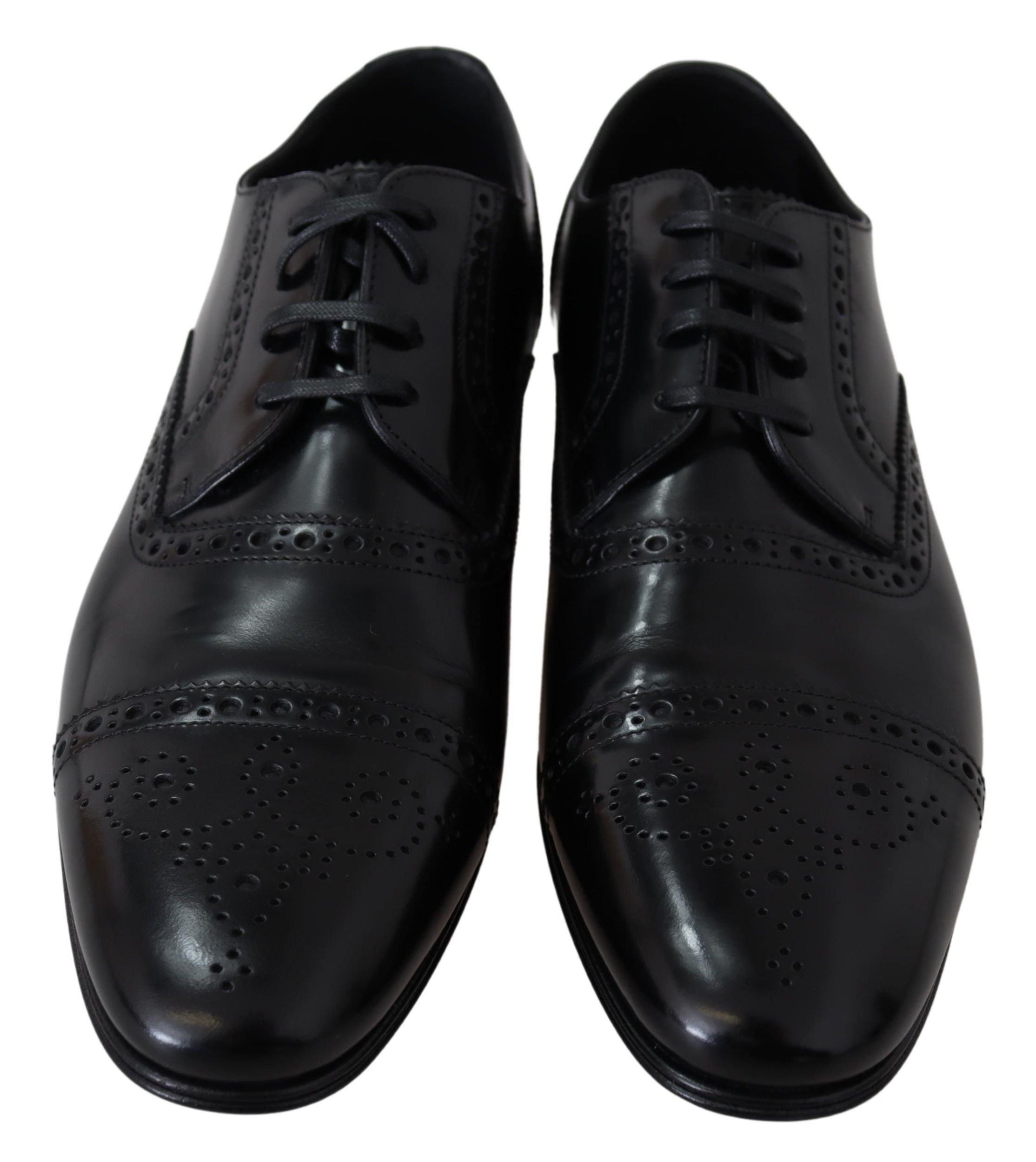 Mocasines Derby formales de cuero negro para hombre de Dolce & Gabbana-6