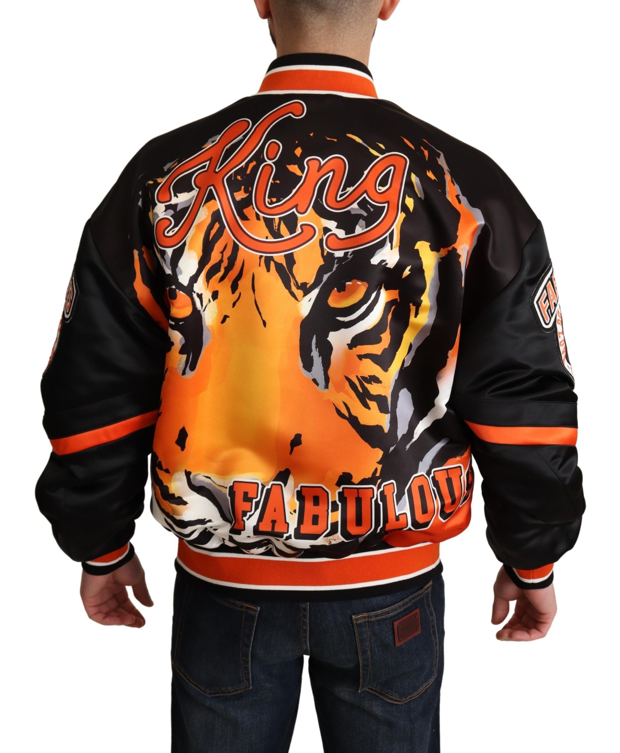 Dolce & Gabbana Multicolor Bomber King Logo #DGMILLENNIALS Jacket-3