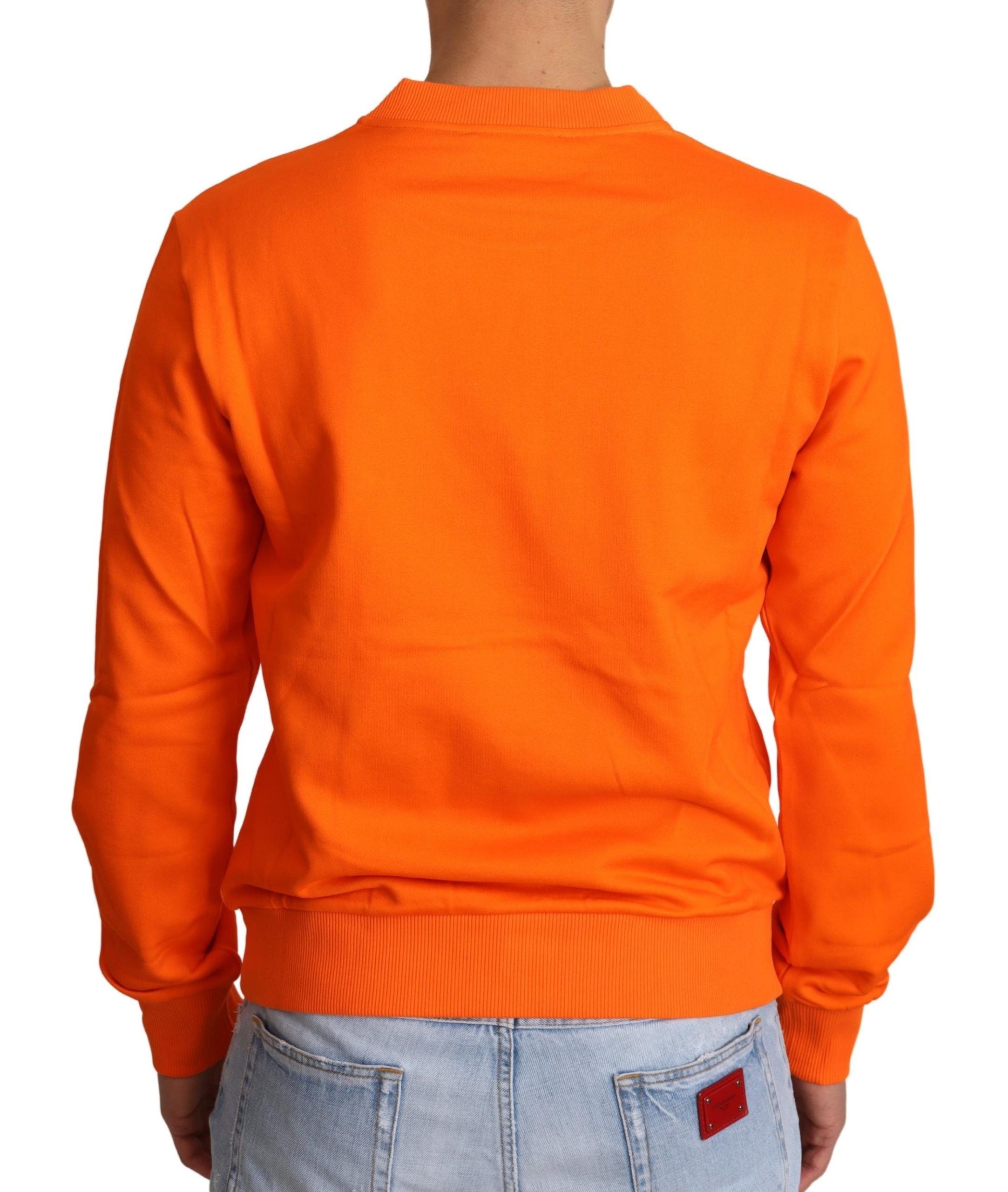 Dolce & Gabbana Orange King Caesar Cotton Sweater-2
