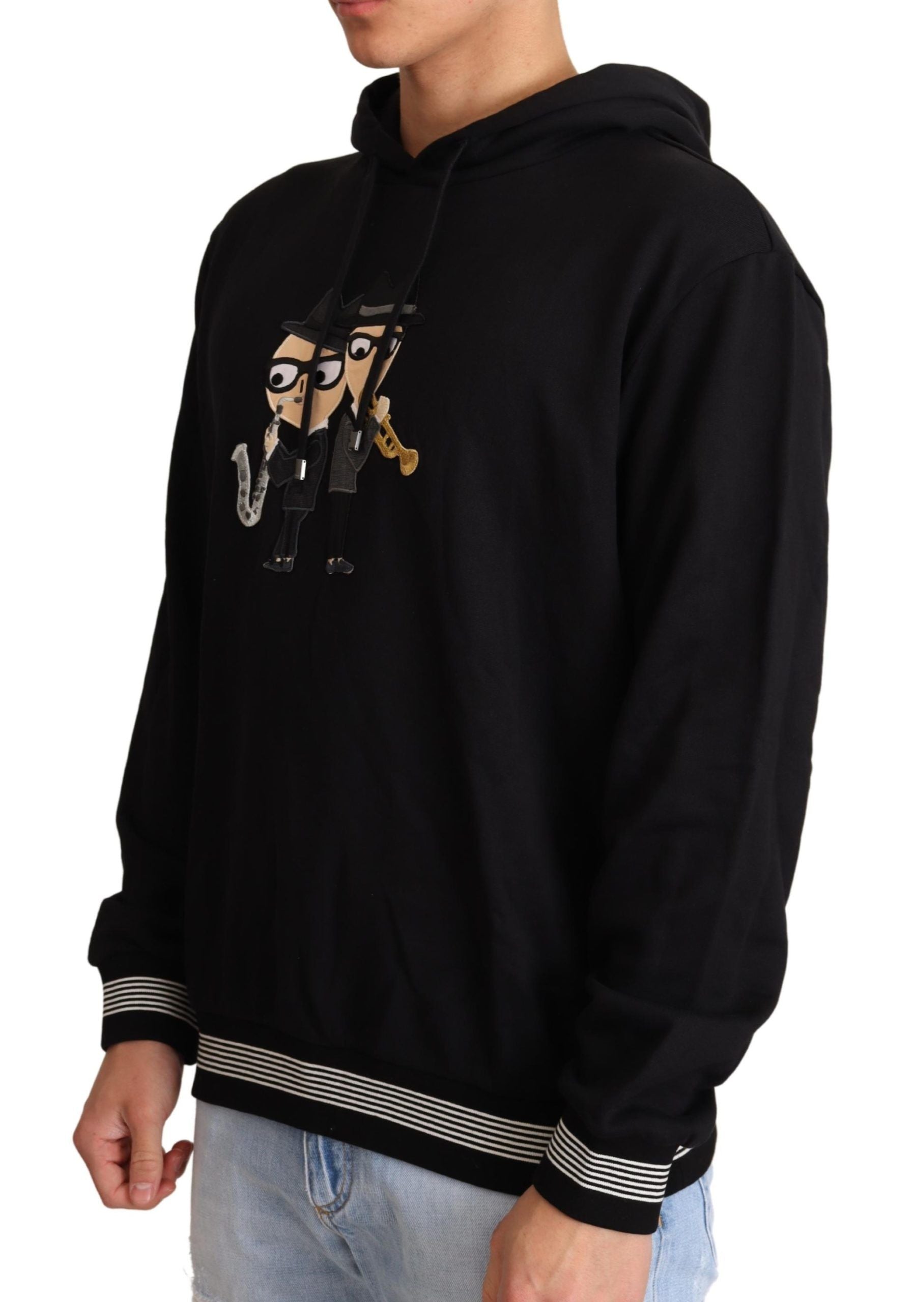 Dolce & Gabbana Black Cotton Hoodie #dgfamily-2