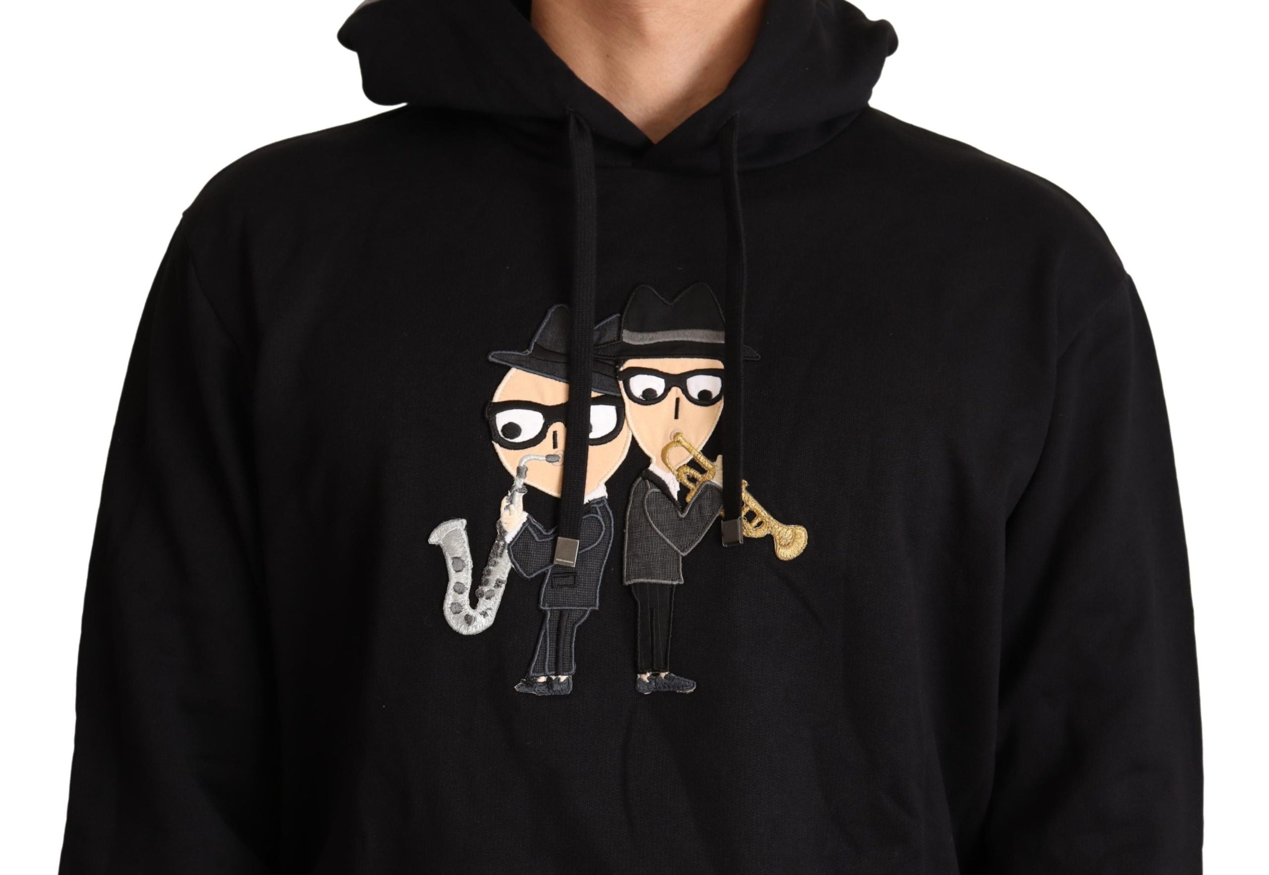 Dolce & Gabbana Black Cotton Hoodie #dgfamily-5