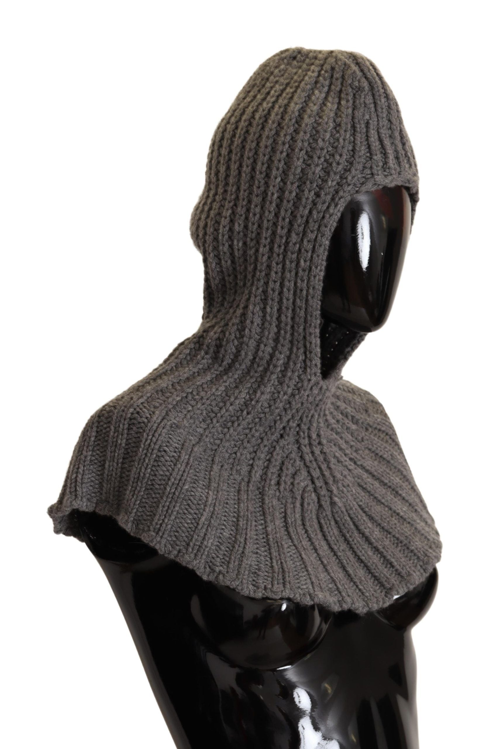 Dolce & Gabbana Grau 100% Kaschmir gestrickt Wrap One Size Schal-4