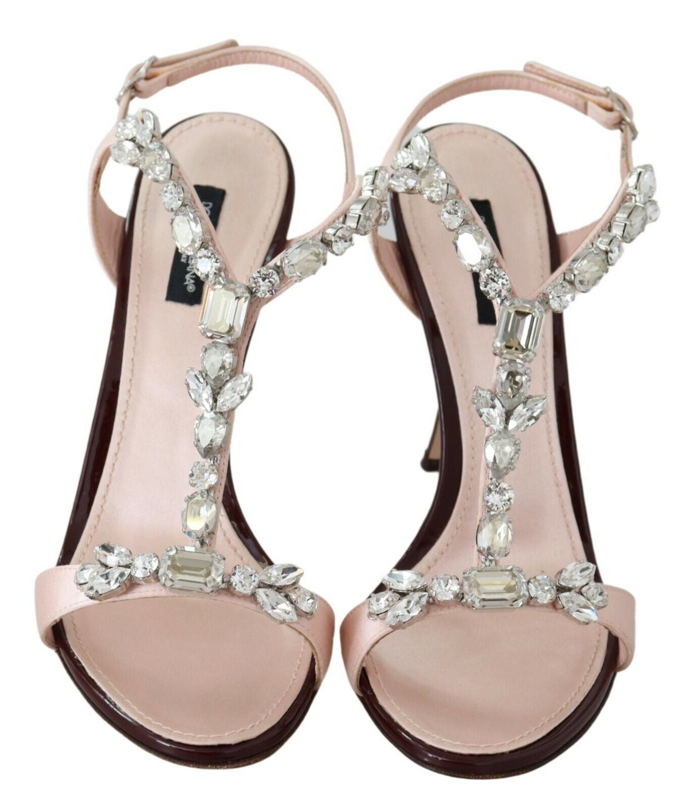 Dolce & Gabbana Pink Crystal Heels Keira Sandals-5