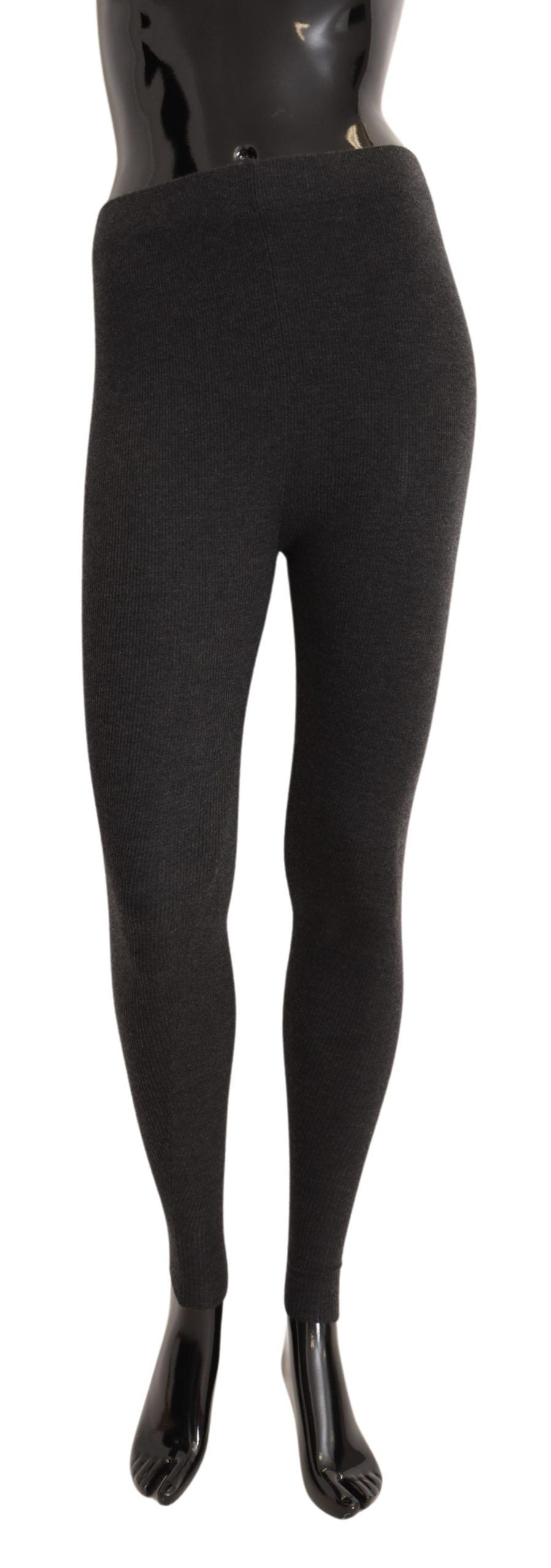 Dolce & Gabbana Graue Strumpfhose aus 100% Kaschmir Strumpfsocken-1