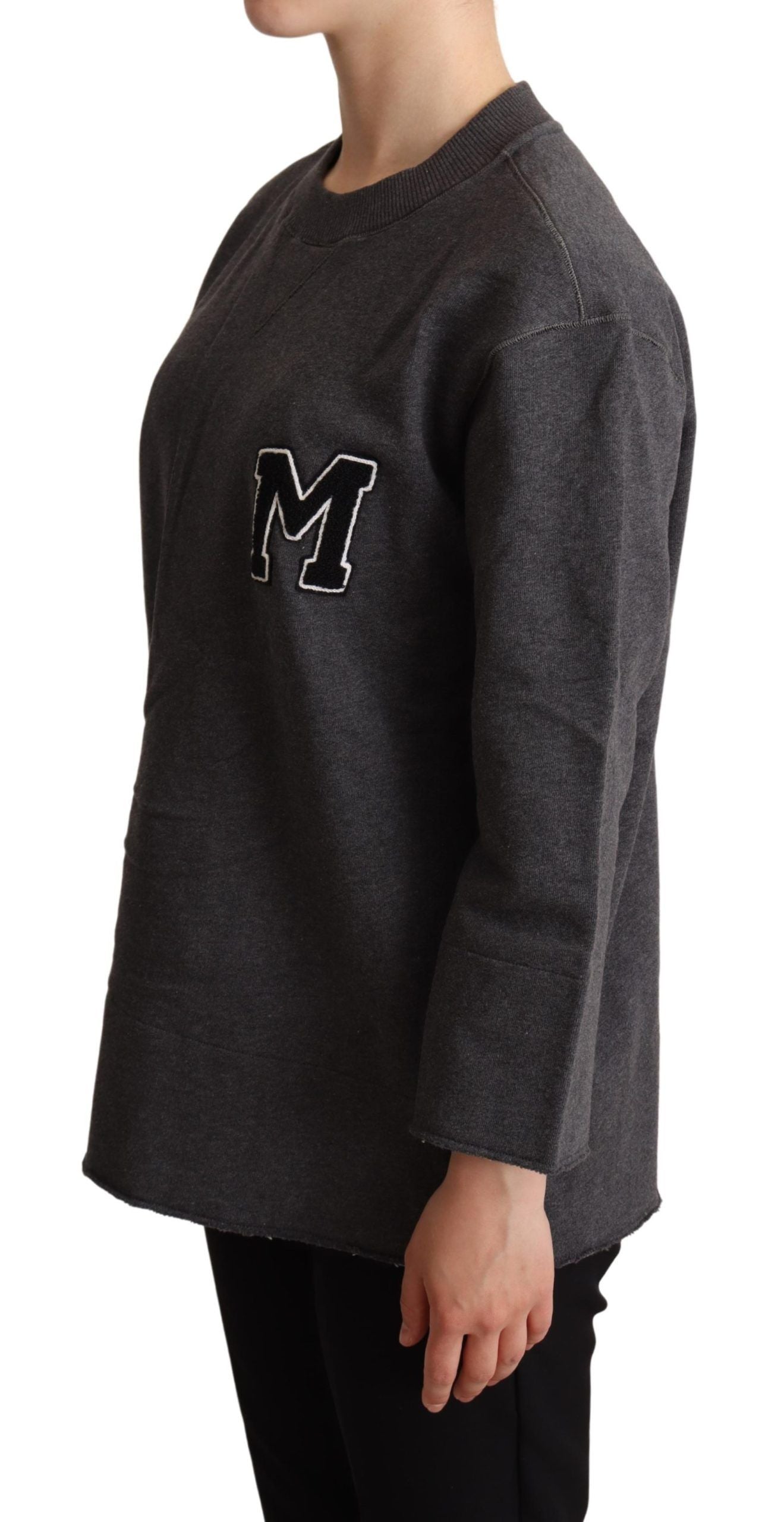 Dolce & Gabbana Grey Embroidered Sweater for Women-2