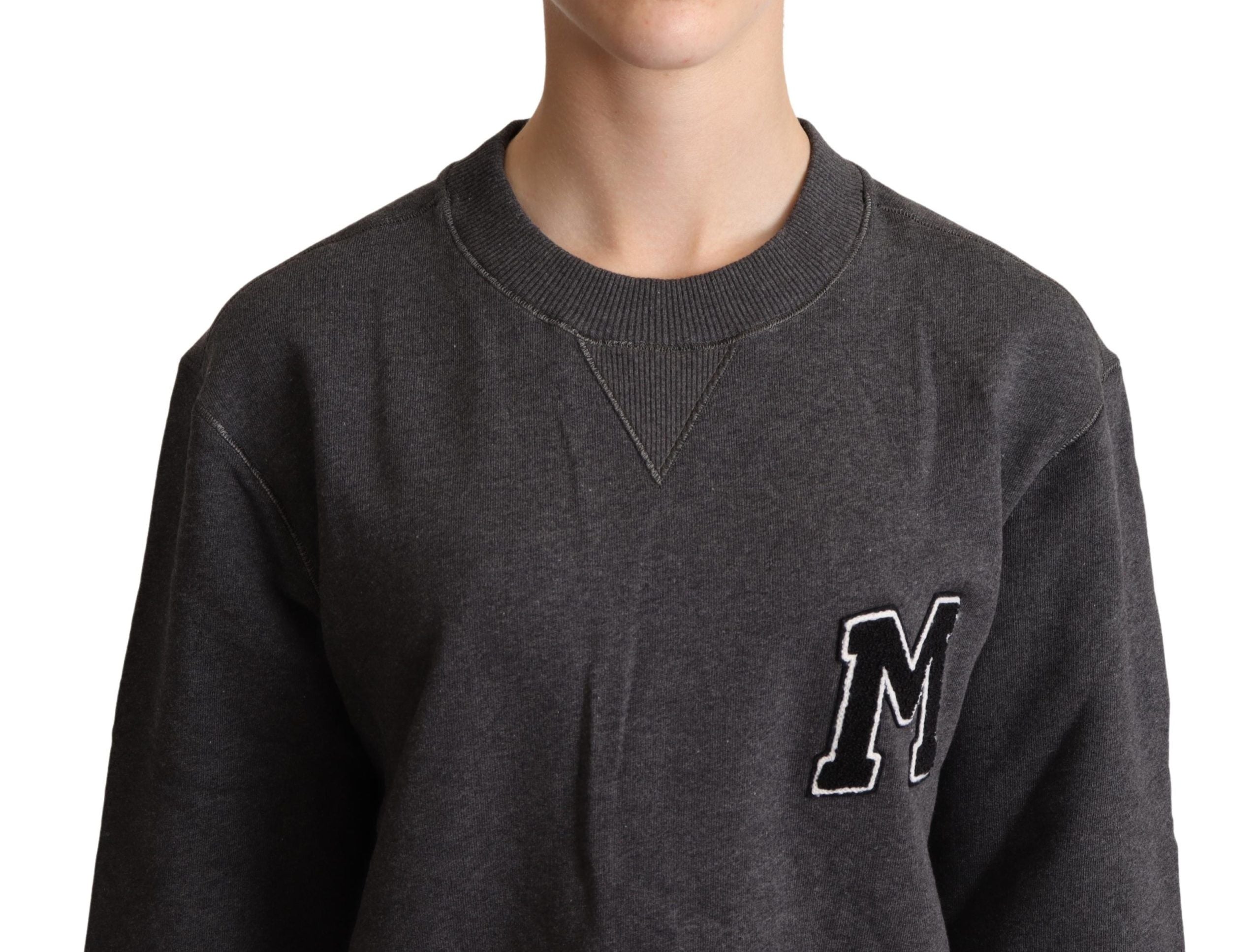 Dolce & Gabbana Grey Embroidered Sweater for Women-4