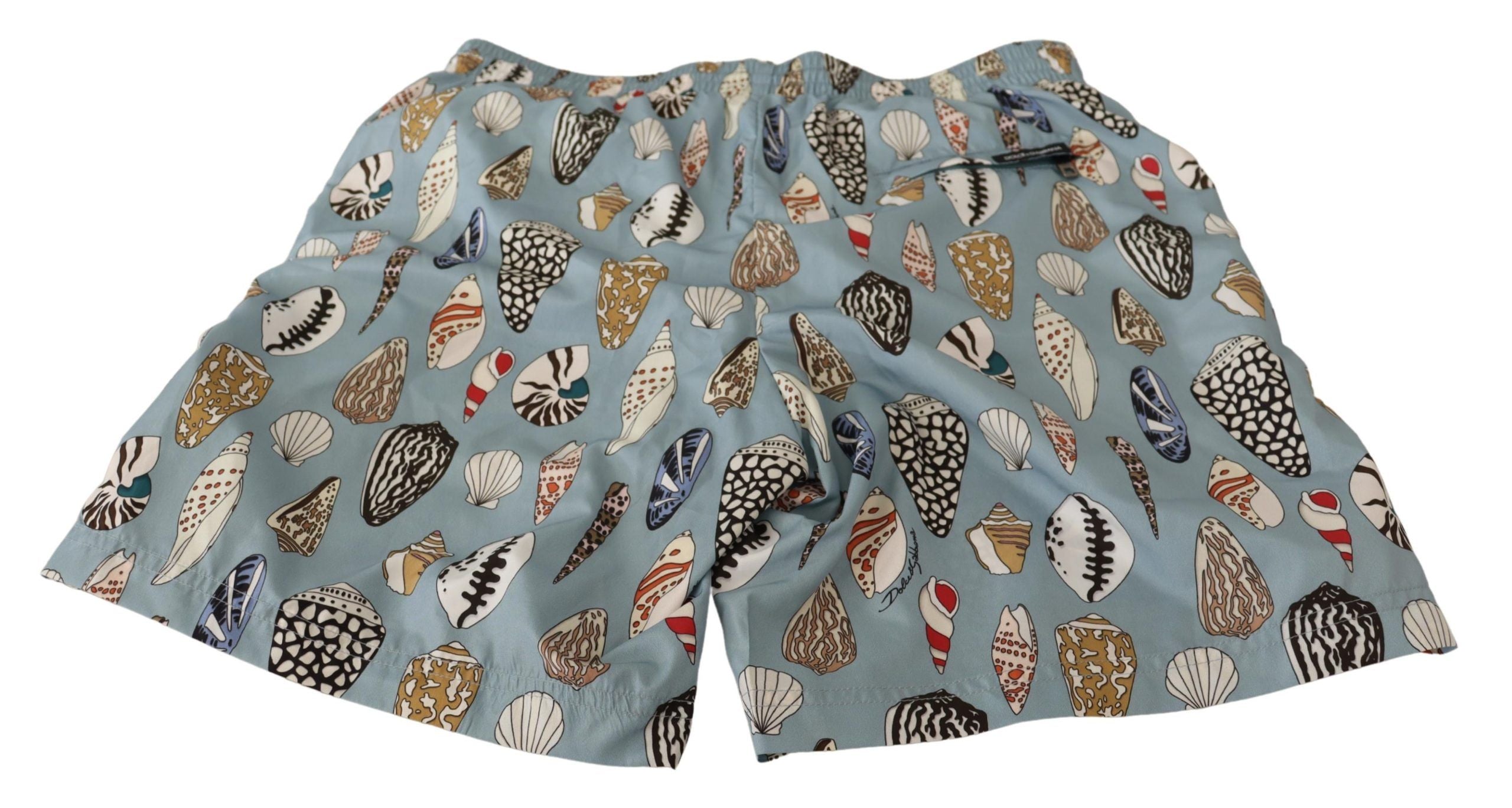 Dolce & Gabbana Blue Shell Beachwear Swimwear Shorts-5