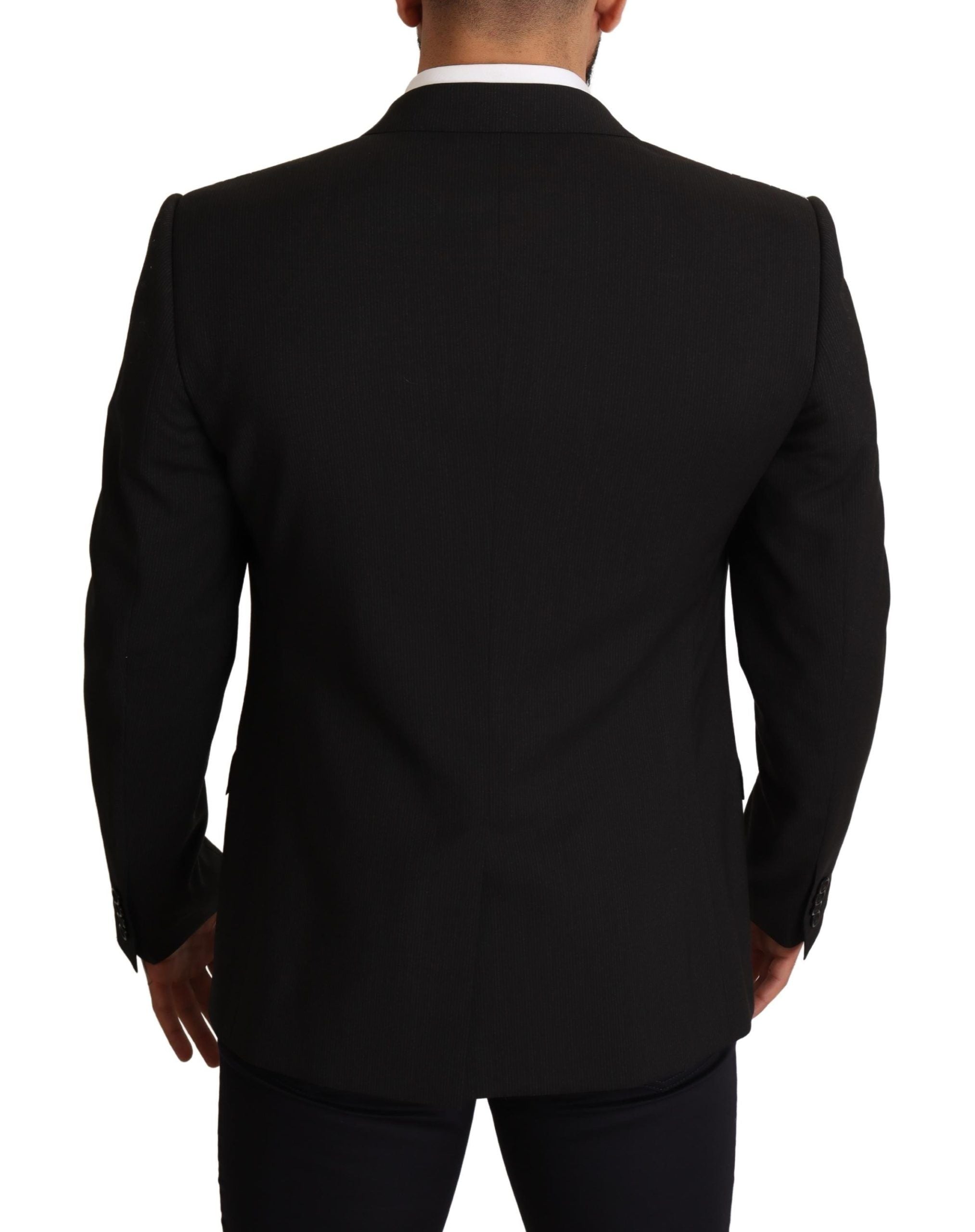 Dolce & Gabbana Schwarz gestreifte MARTINI Jacke Blazer-3