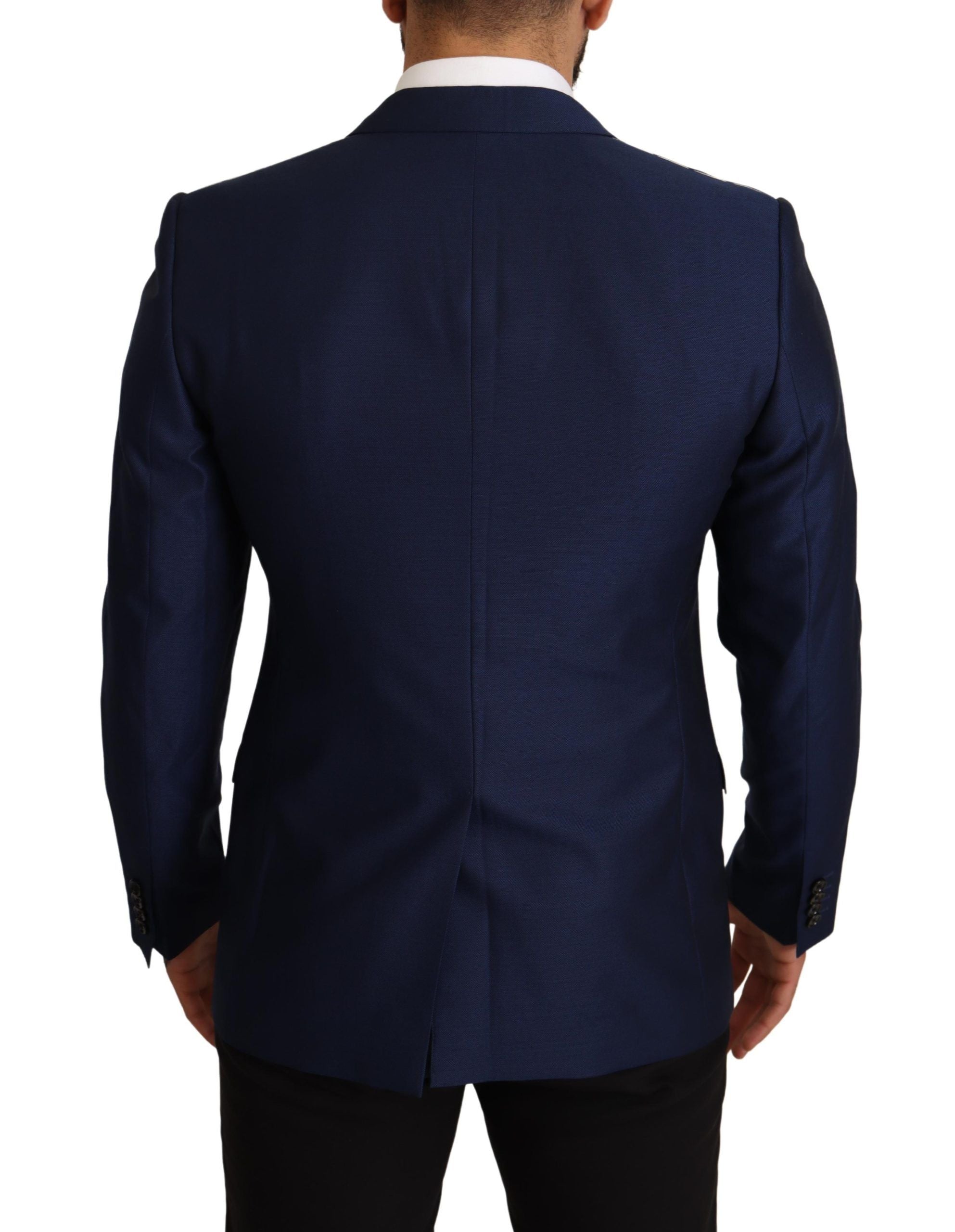 Dolce & Gabbana Marineblaue Slim Fit Jacke MARTINI Blazer-2