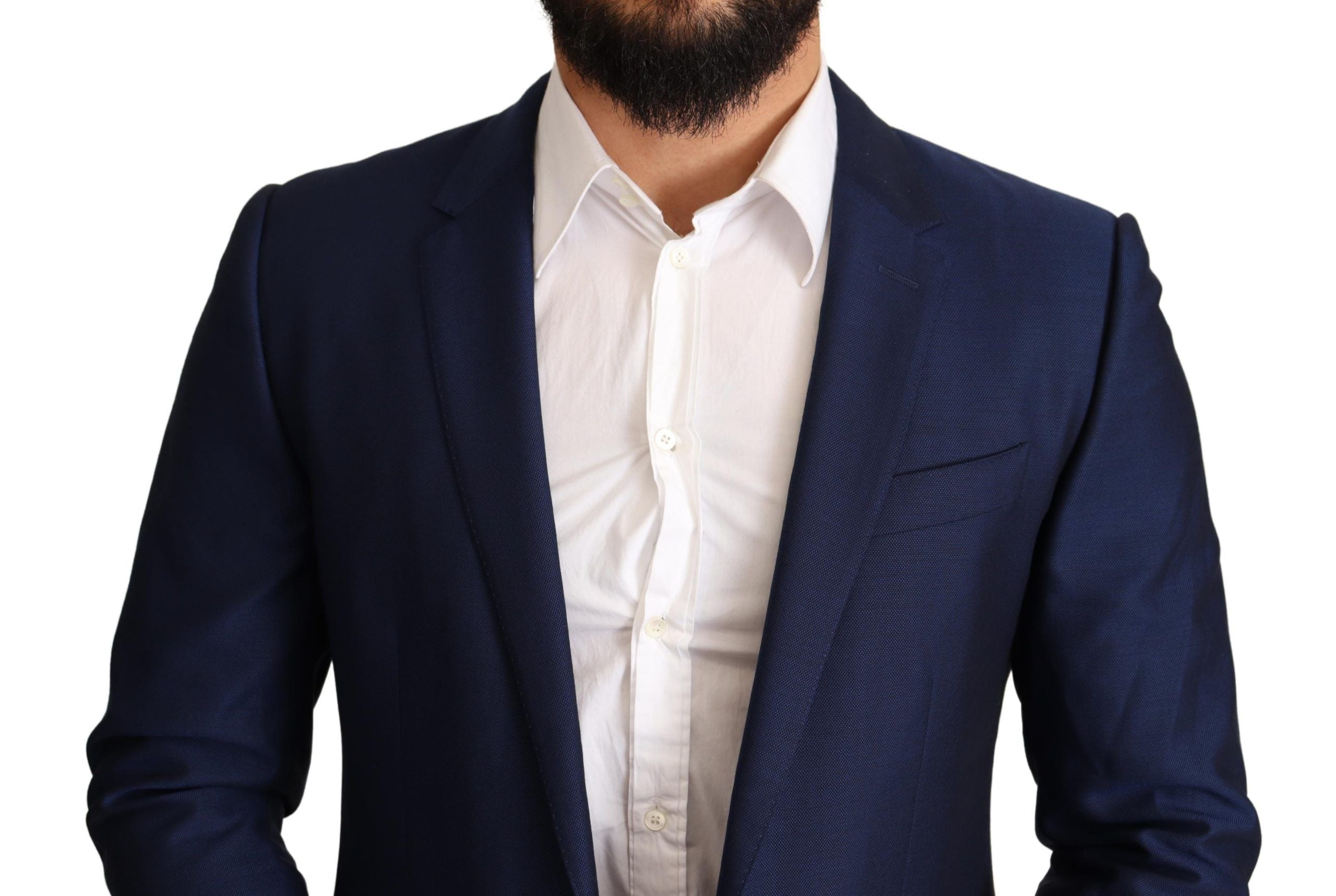 Dolce & Gabbana Marineblaue Slim Fit Jacke MARTINI Blazer-4
