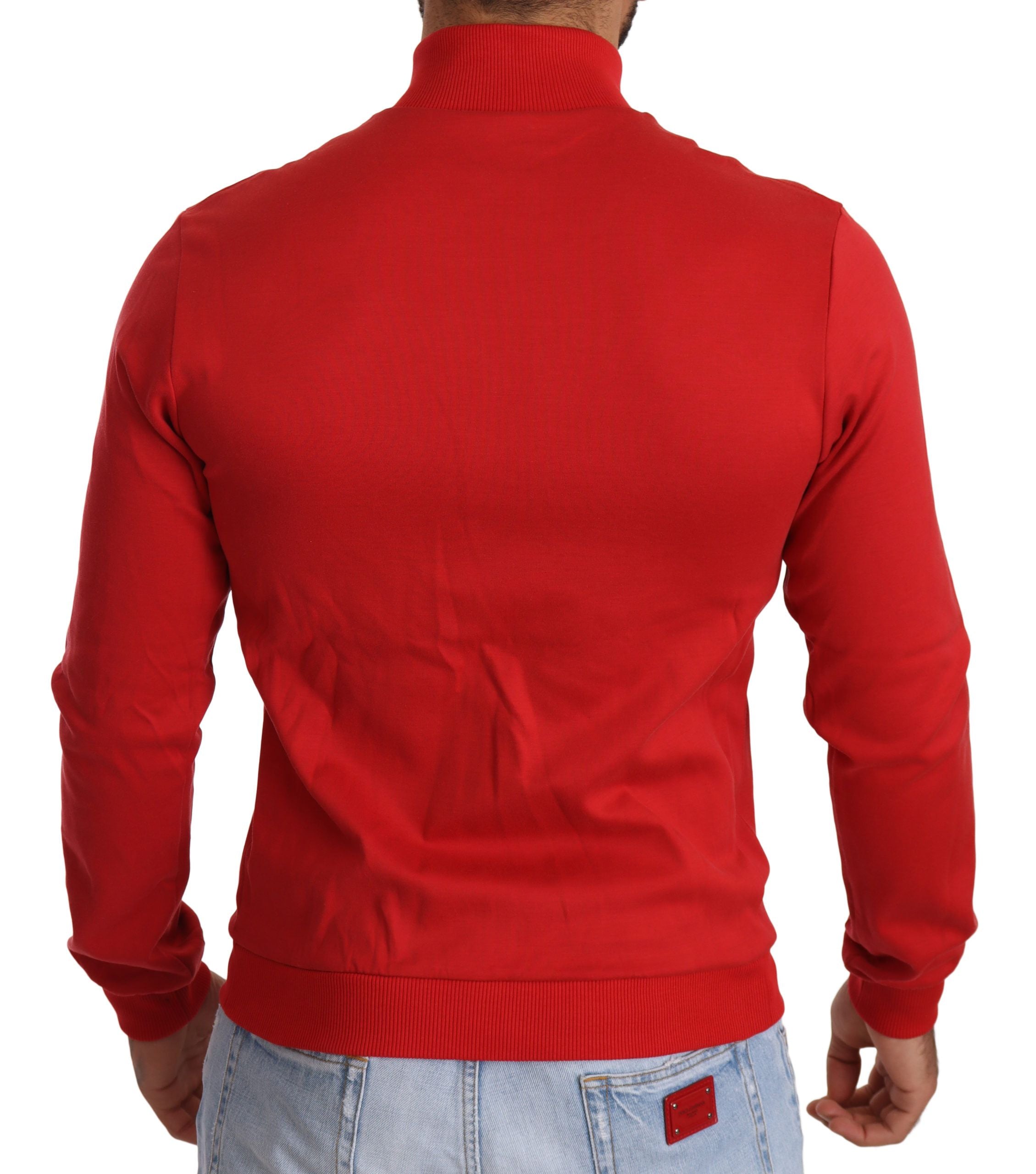 Jersey elástico con cremallera DG Motor Club rojo de Dolce & Gabbana-3