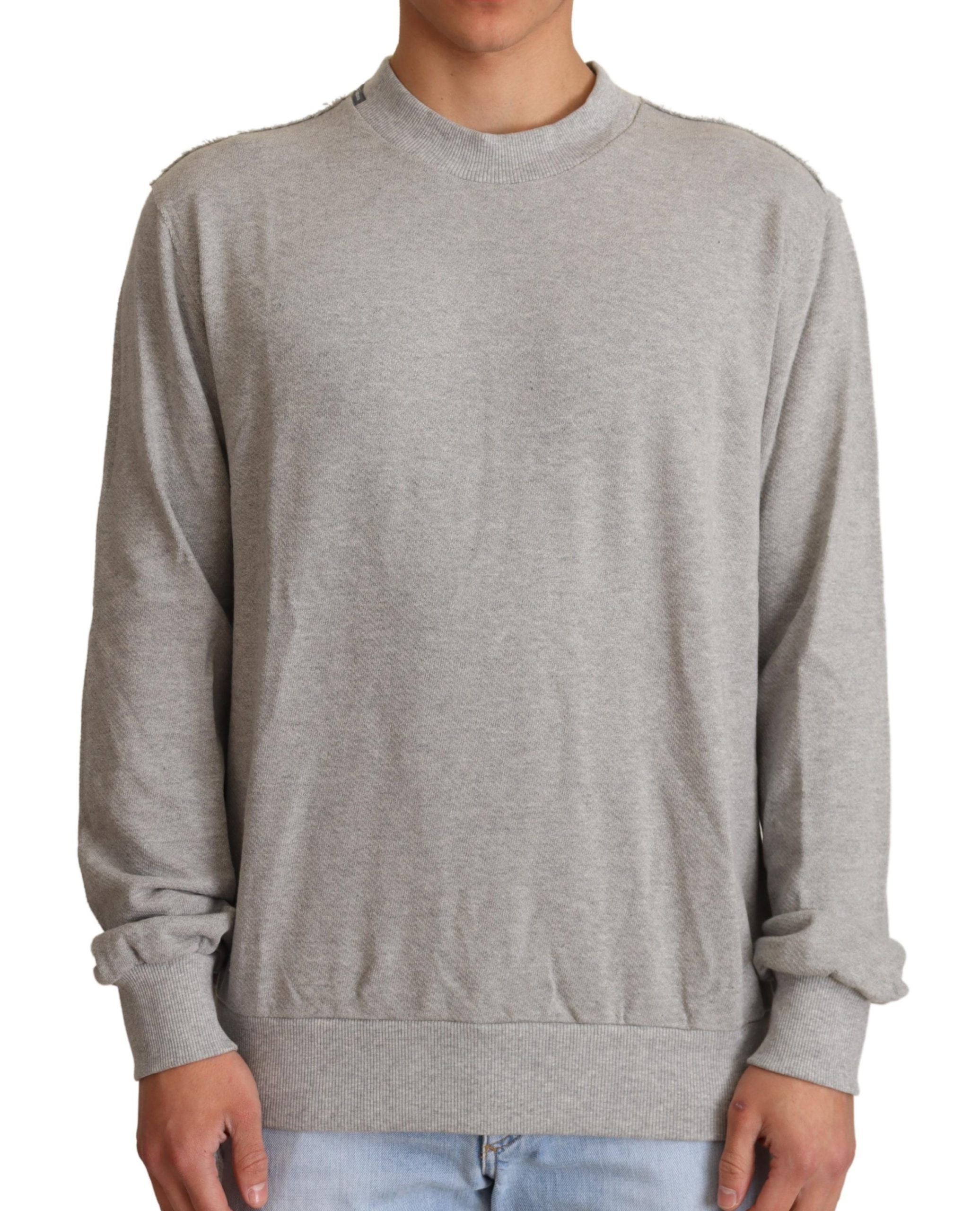 Dolce & Gabbana grey cotton crew neck sweater-1