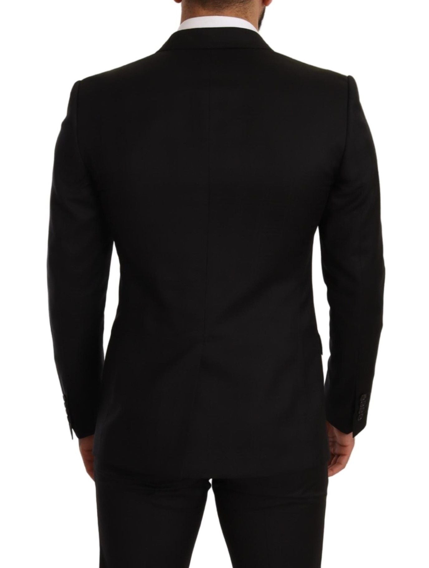 Traje de cuadros negros Dolce & Gabbana MARTINI SLIM FIT de 2 piezas-2