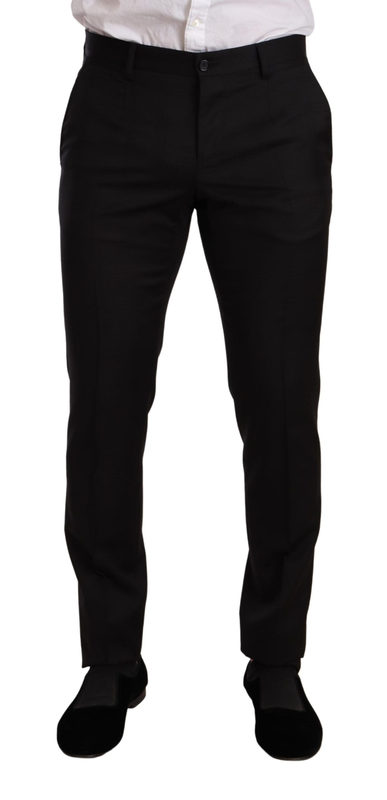 Traje de cuadros negros Dolce & Gabbana MARTINI SLIM FIT de 2 piezas-6
