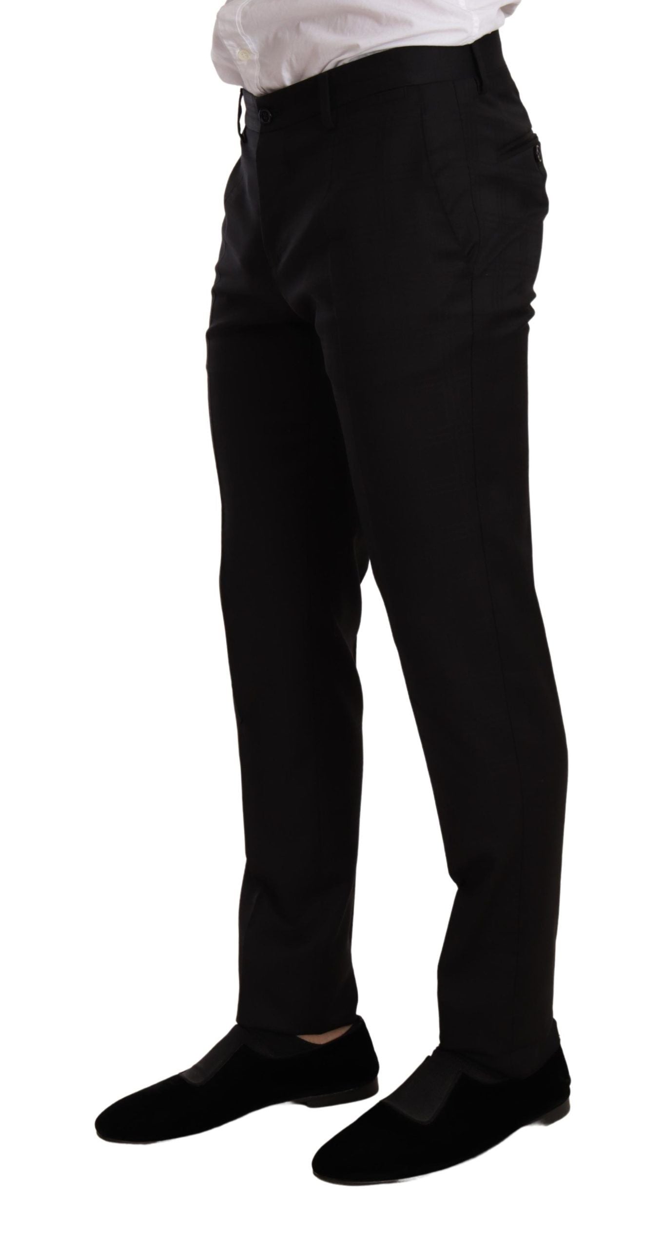 Traje de cuadros negros Dolce & Gabbana MARTINI SLIM FIT de 2 piezas-7