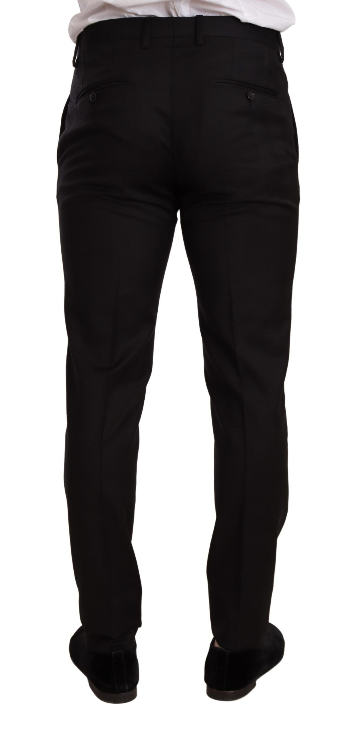 Traje de cuadros negros Dolce & Gabbana MARTINI SLIM FIT de 2 piezas-8