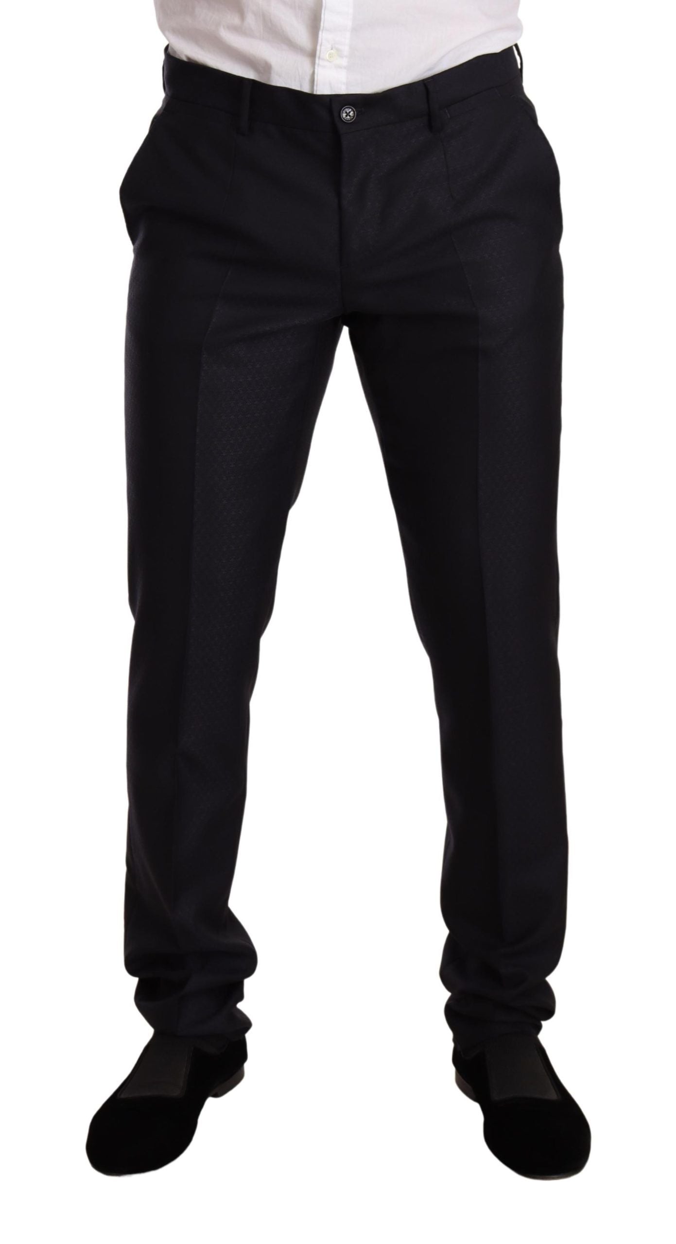 Traje de dos piezas MARTINI SLIM FIT con estampado azul de Dolce & Gabbana-6