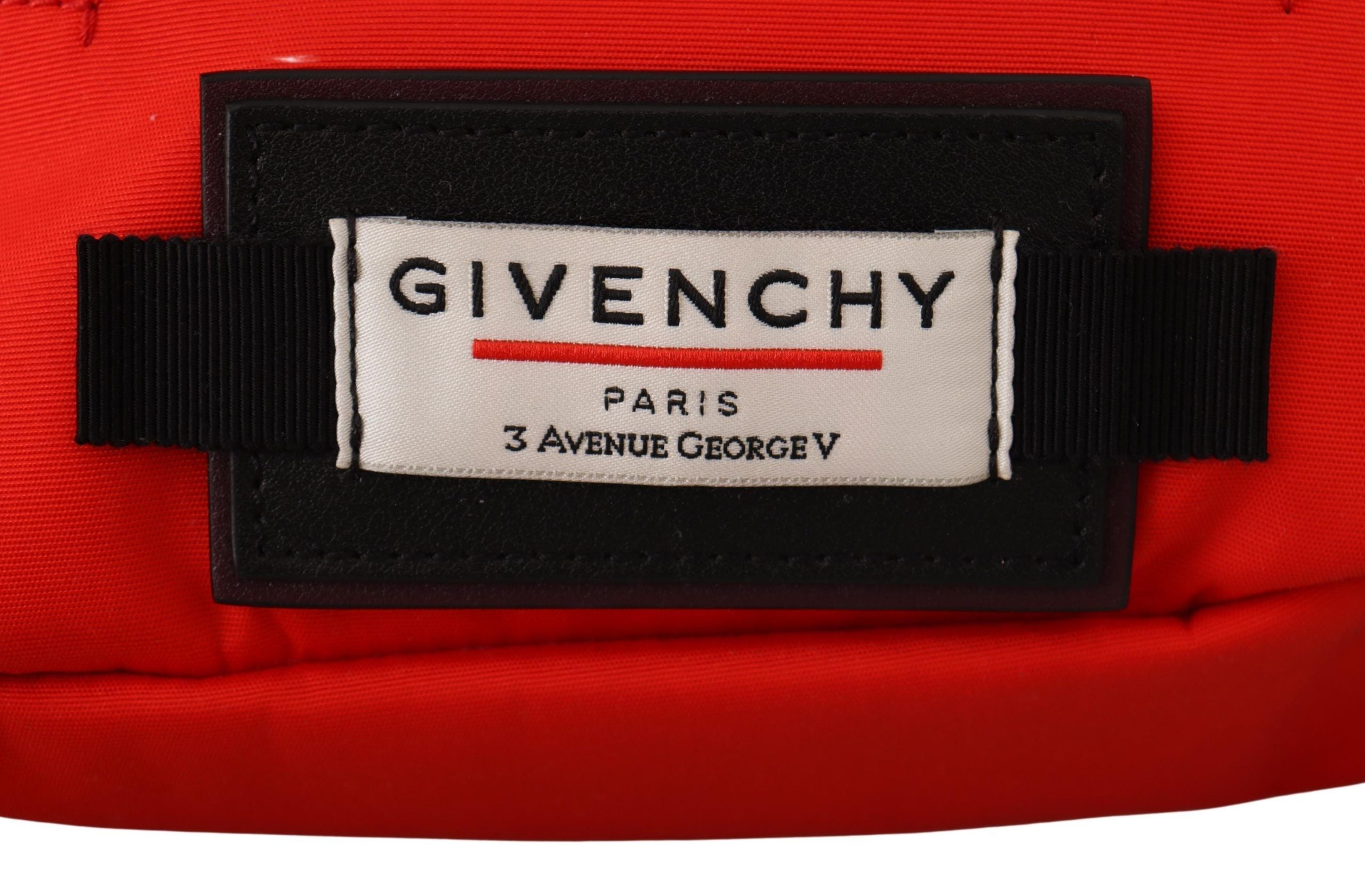 Givenchy Elegant large belt bag in red and black-4