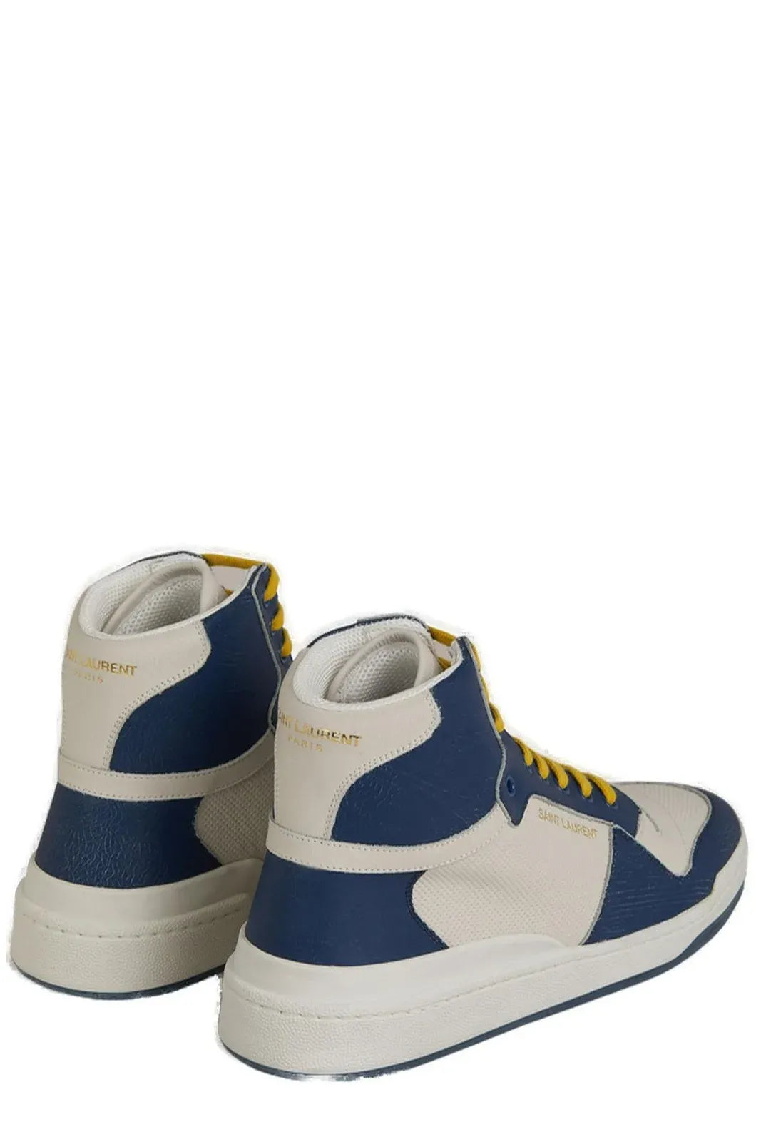 Saint Laurent: Elevate your style with blue luxury mid-height sneakers-2