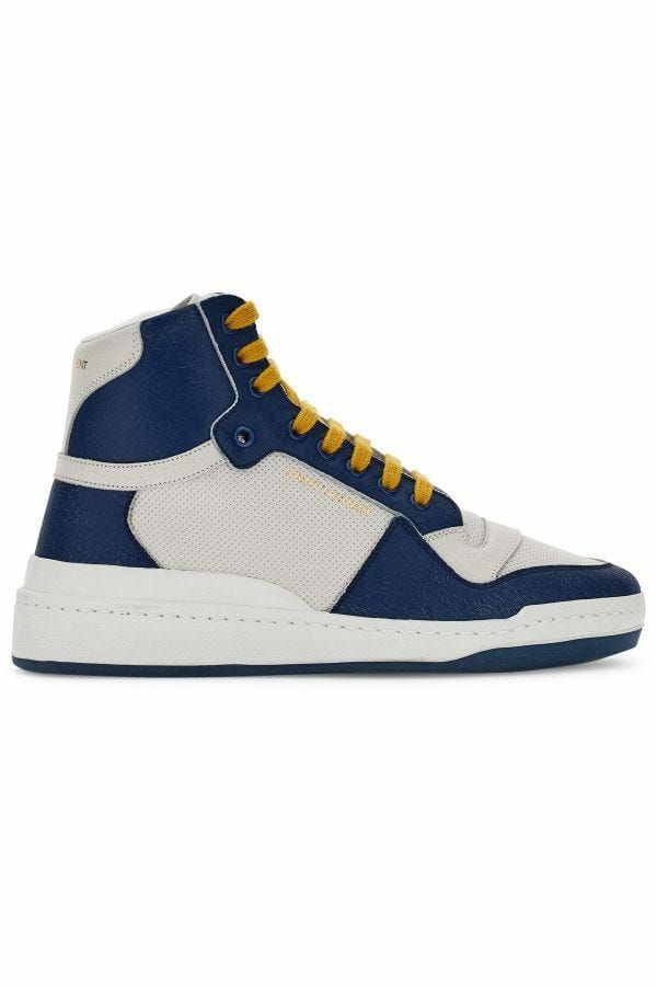 Saint Laurent: Elevate your style with blue luxury mid-height sneakers