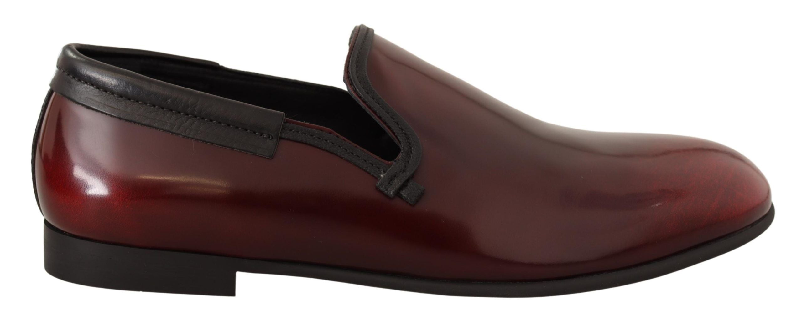 Dolce & Gabbana Bordeaux patent leather dress, loafers, shoes-1
