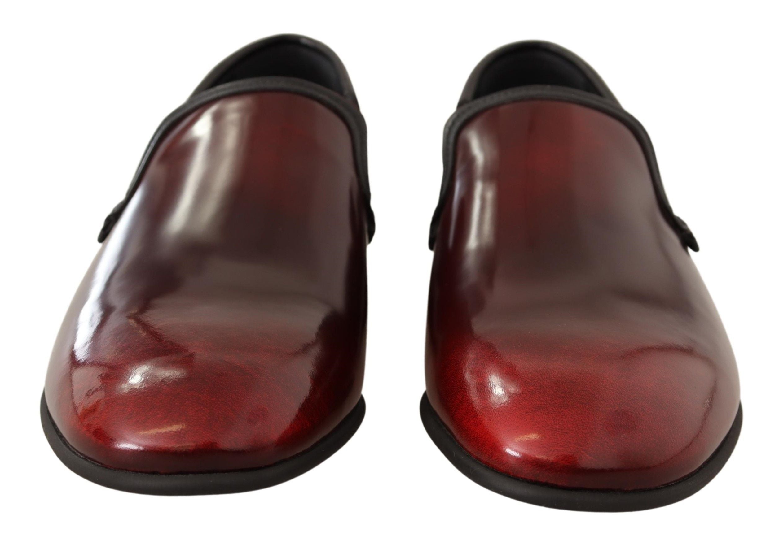 Dolce & Gabbana Bordeaux patent leather dress, loafers, shoes-4