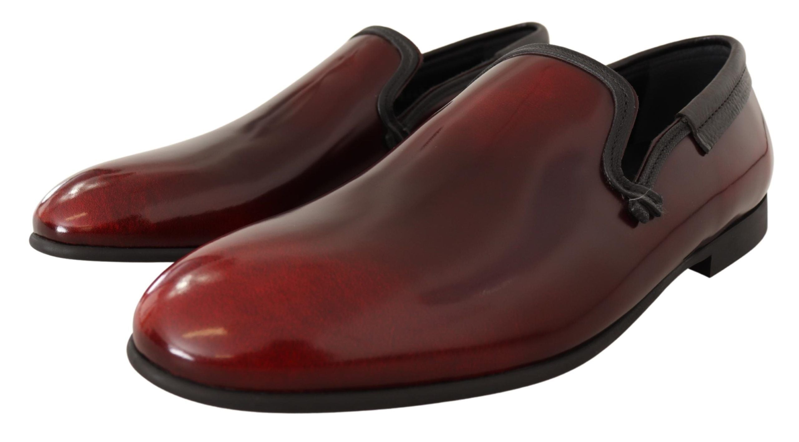 Dolce & Gabbana Bordeaux patent leather dress, loafers, shoes-5