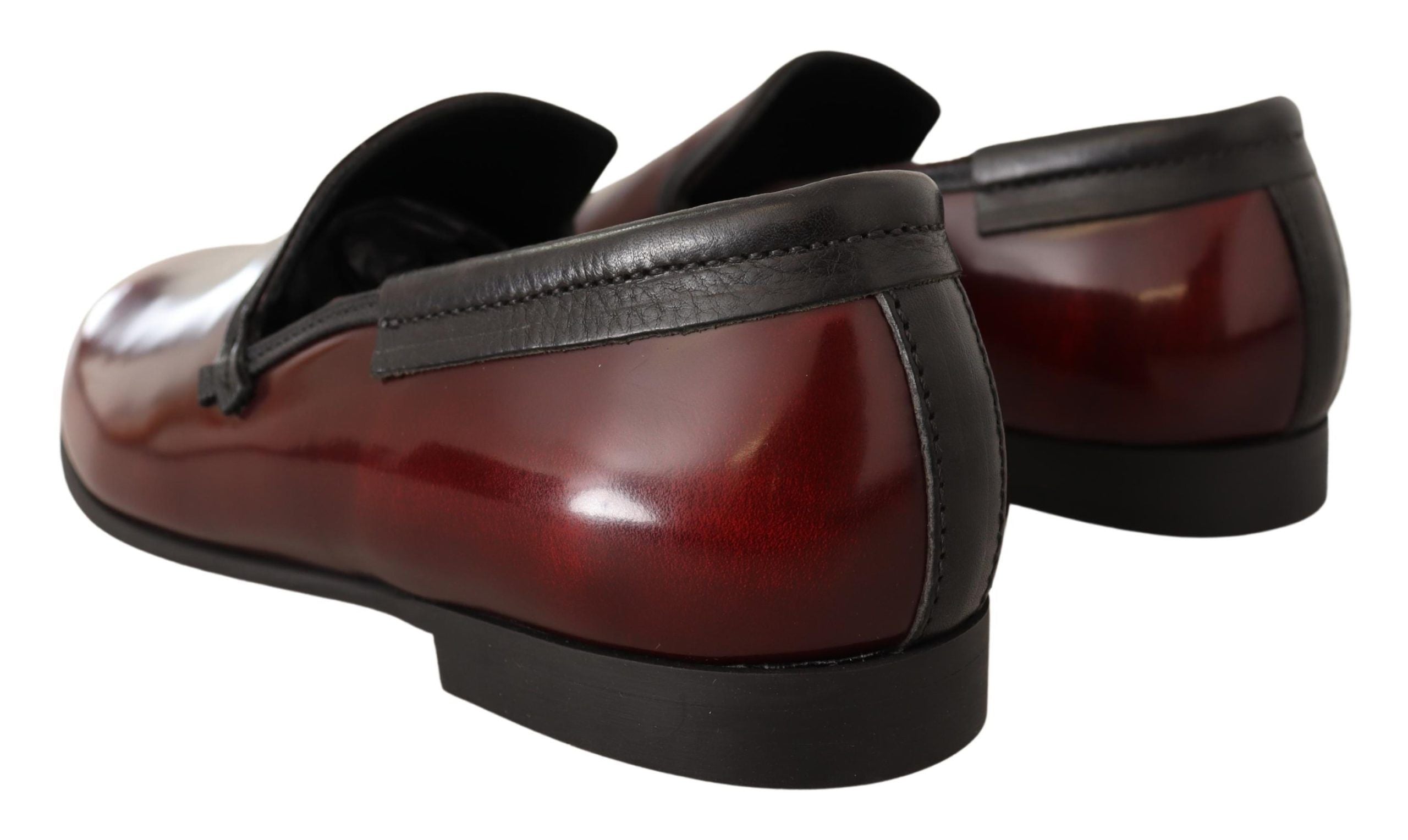 Dolce & Gabbana Bordeaux patent leather dress, loafers, shoes-6