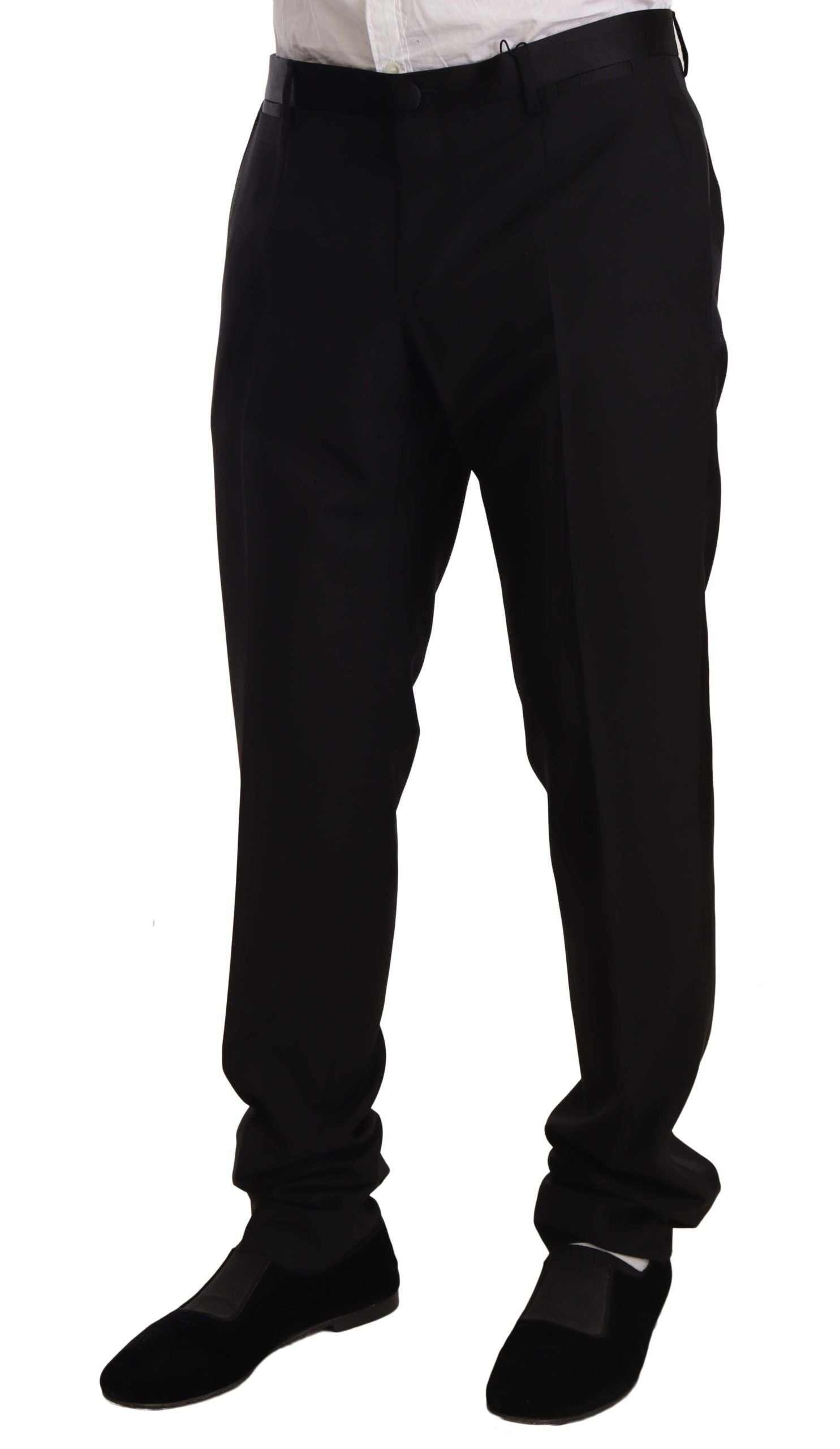 Dolce & Gabbana wool tuxedo trousers, black-2