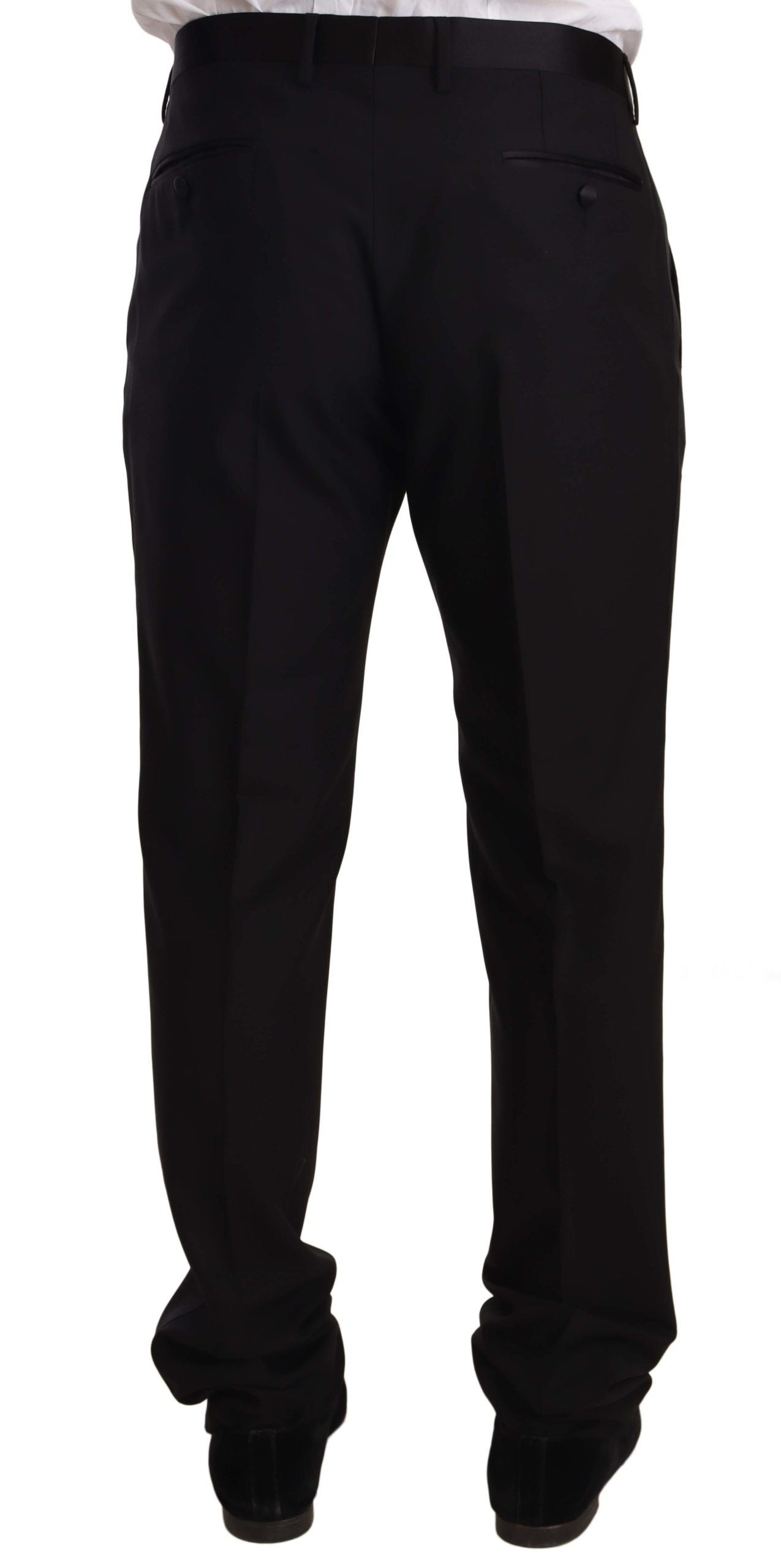 Dolce & Gabbana wool tuxedo trousers, black-3