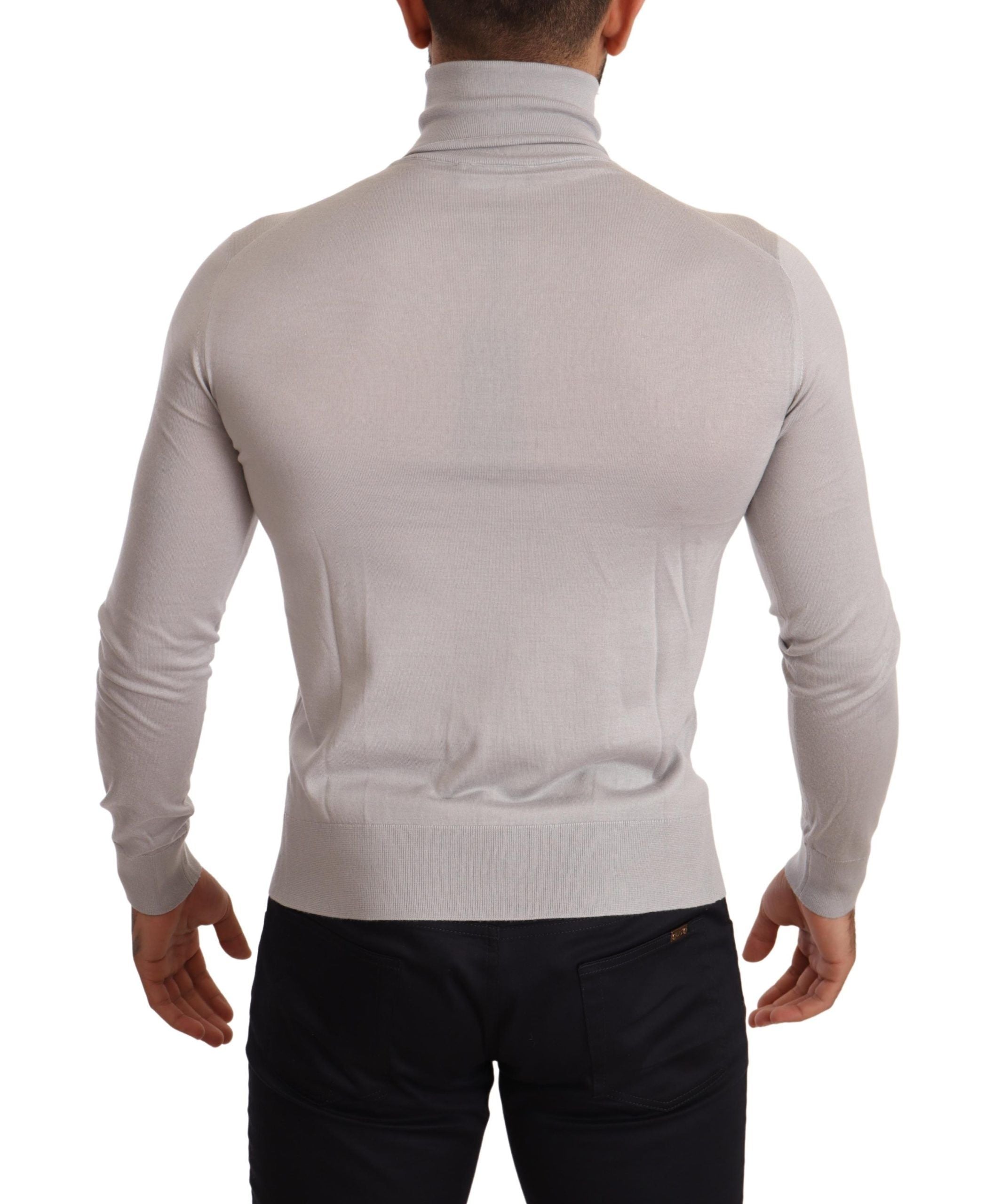 Dolce & Gabbana Grauer Kaschmir-Rollkragenpullover-3