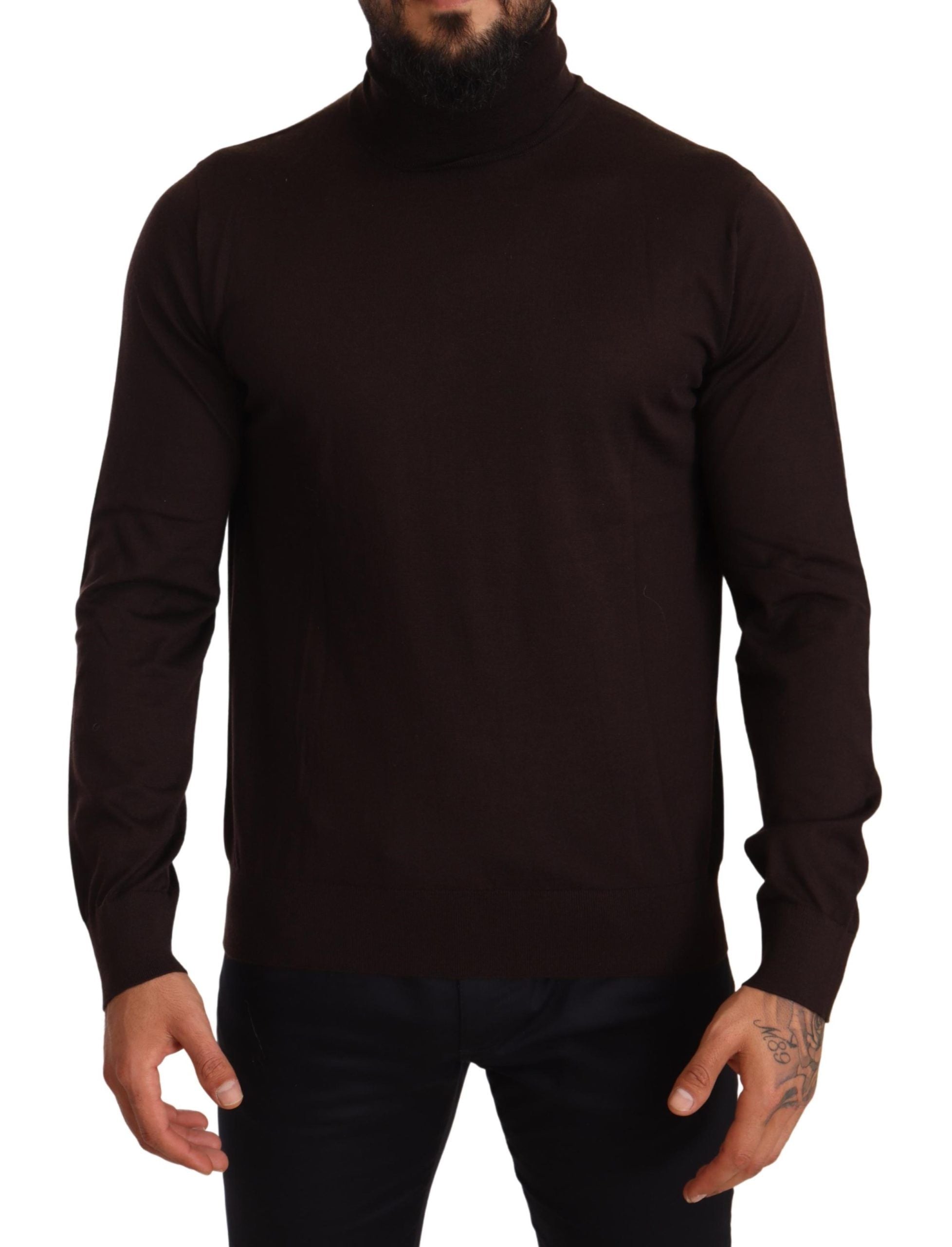 Dolce & Gabbana Brauner Kaschmir-Rollkragenpullover-1